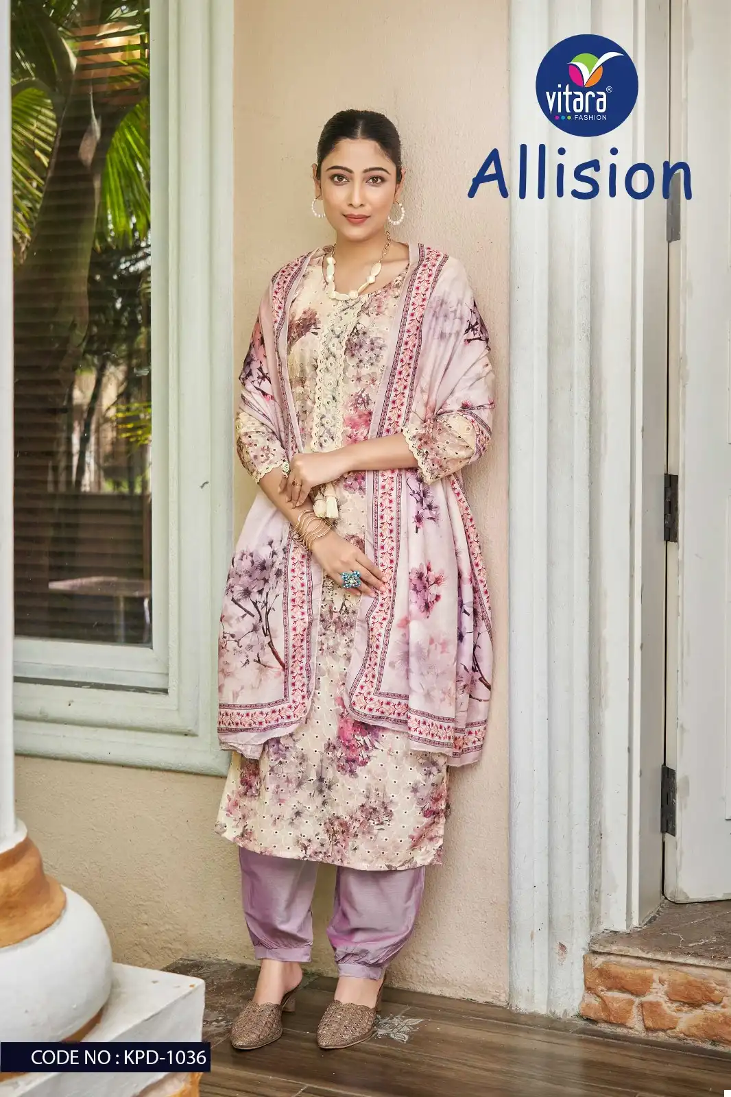 Vitara Alision Cotton Wholesale Readymade Size Set Suits Catalog — Wholesale Salwar Suits, MPA wholesale from Surat - Gallery Image 3