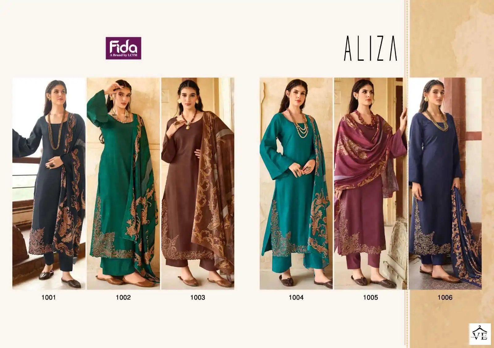 Fida Aliza Vol 1 Viscose Wholesale Fancy Salwar Suit Catalog — Wholesale Salwar Suits, MPA wholesale from Surat — view 7