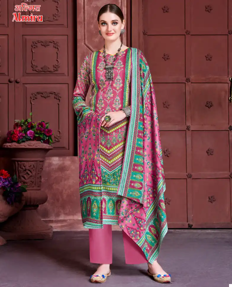 Harshit Almira Pashmina Wholesale Swarovski Work Salwar Suit Catalog — Wholesale Salwar Suits, MPA wholesale from Surat — view 1