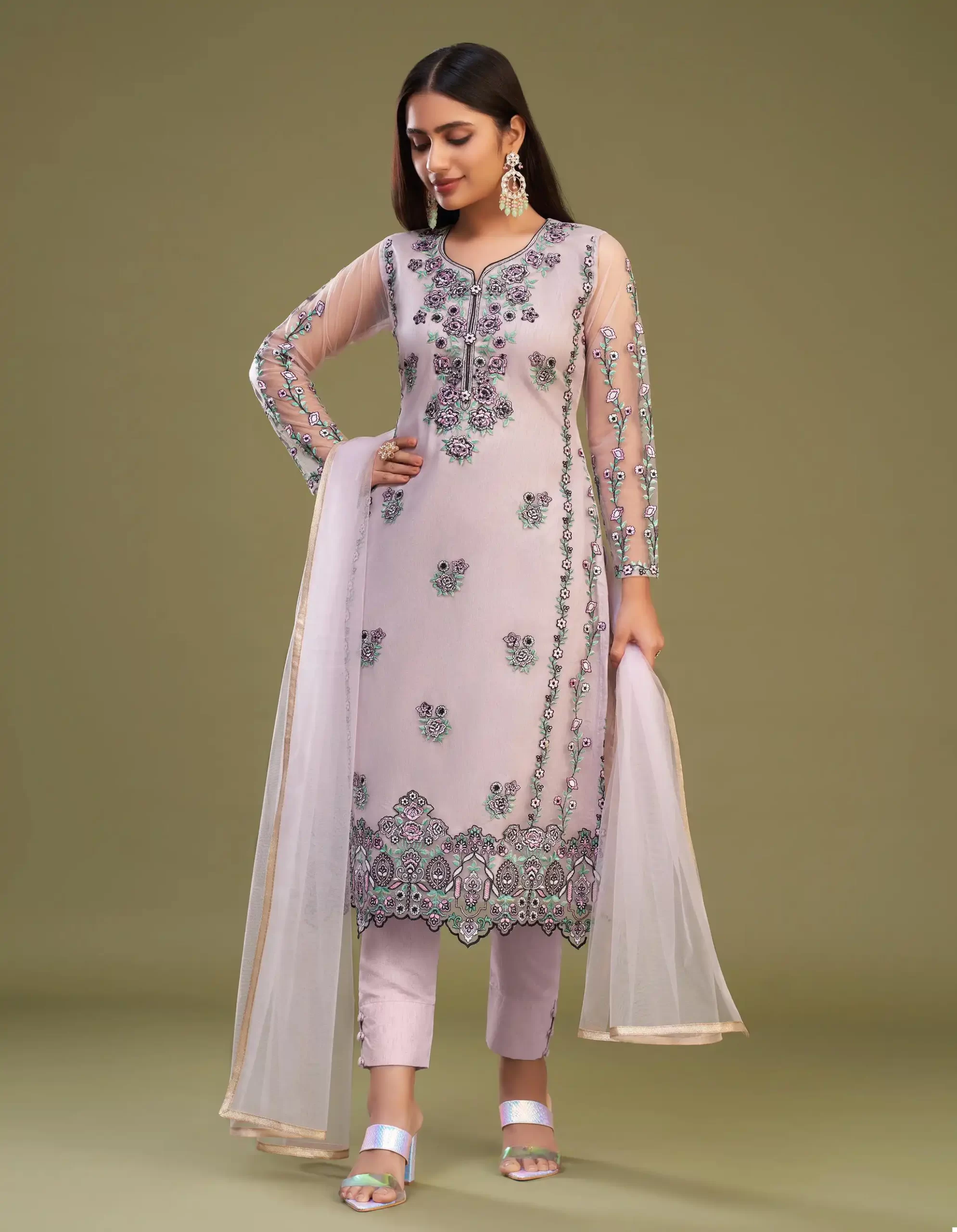 Alizeh Almora Vol-8 Net Wholesale Designer Suits — Wholesale Salwar Suits, Alizeh wholesale from Surat - Gallery Image 3