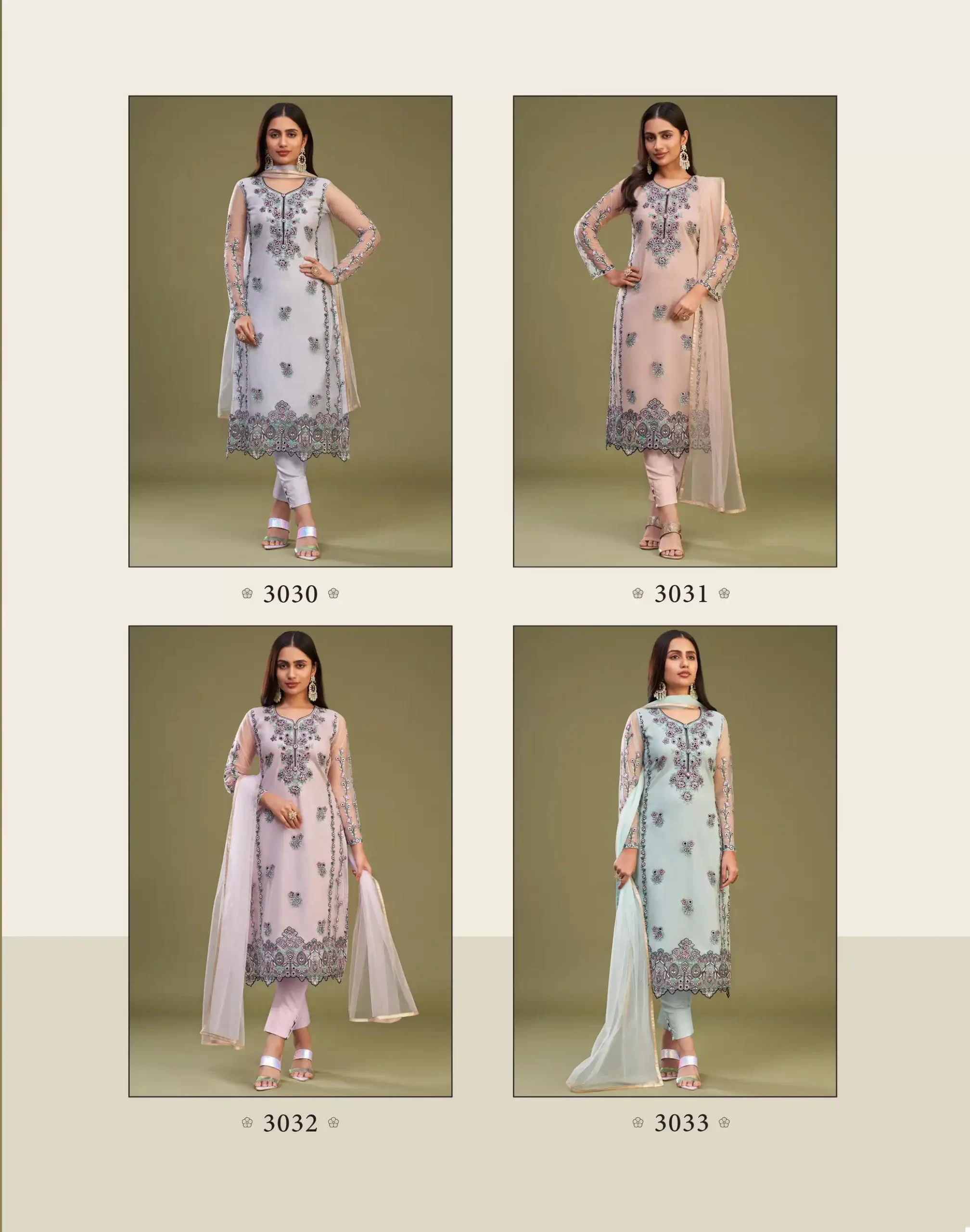 Alizeh Almora Vol-8 Net Wholesale Designer Suits — Wholesale Salwar Suits, Alizeh wholesale from Surat — view 5