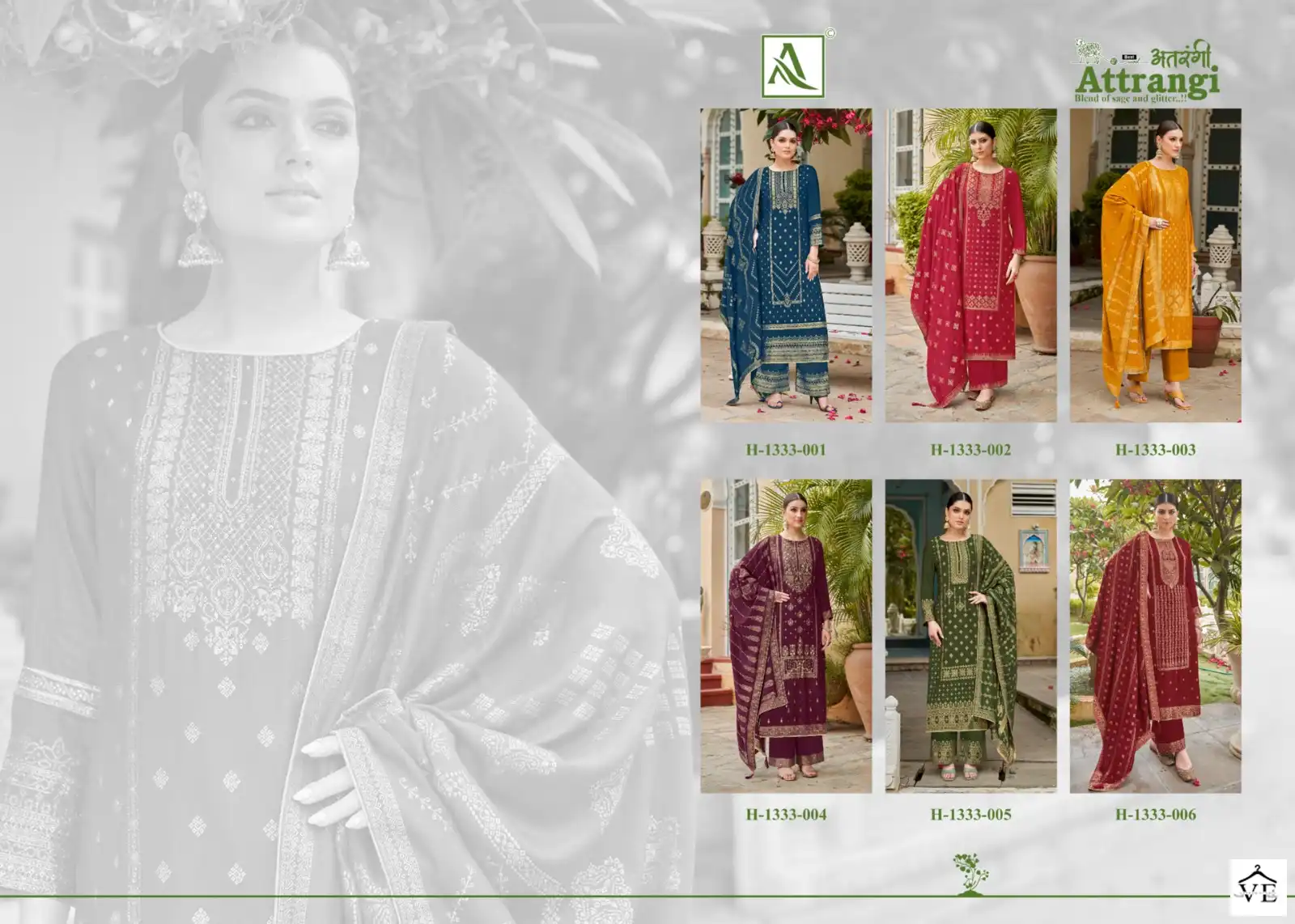 Alok Suits Attrangi Pashmina Wholesale Heavy Hand Work Designer Winter Wear Salwar Suit Catalog — Wholesale Salwar Suits, Alok Suit wholesale from Surat — view 7