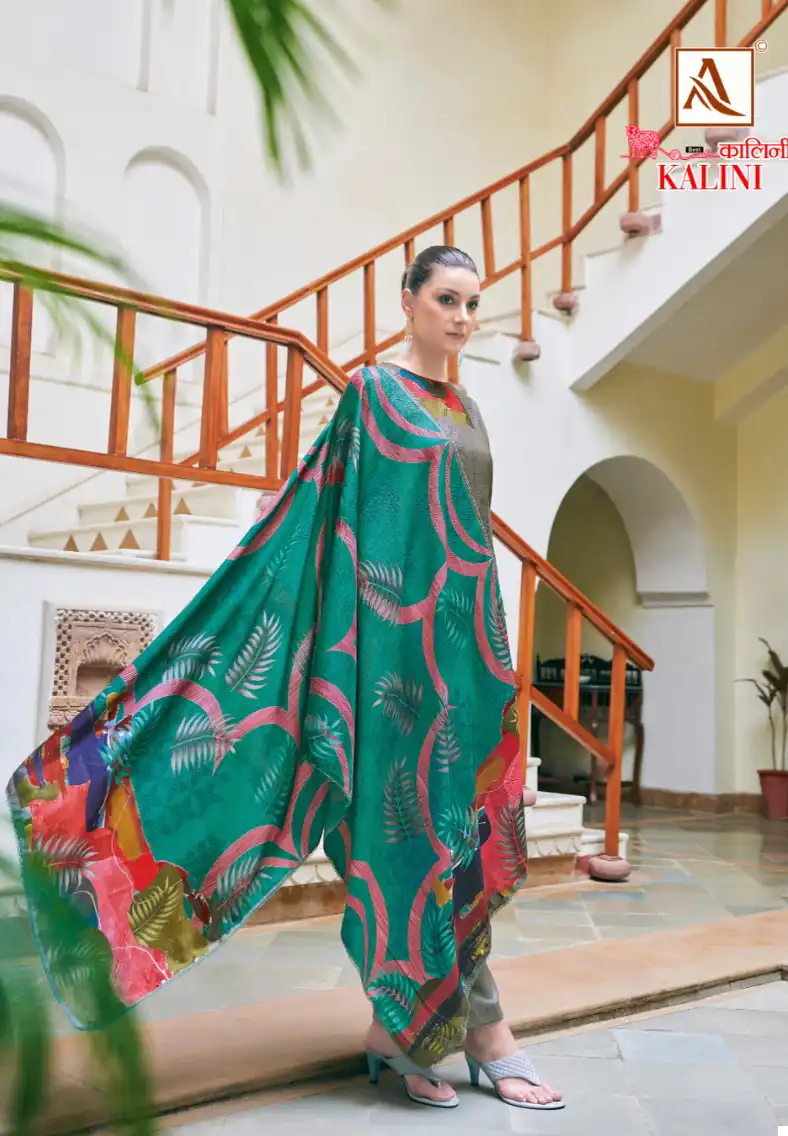 Alok Suits Kalini Viscose Pashmina Wholesale Winter Wear Salwar Suit Catalog - 6 Pcs Set — Wholesale Salwar Suits, Alok Suit wholesale from Surat - Gallery Image 2