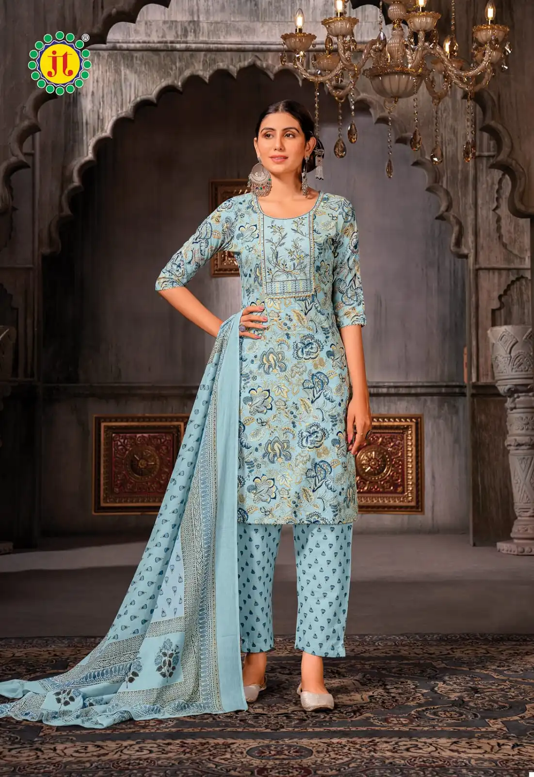 Jt Amee Vol 2 Lawn Cotton Wholesale Readymade Salwar Suit Catalog — Wholesale Salwar Suits, MPA wholesale from Surat - Gallery Image 2
