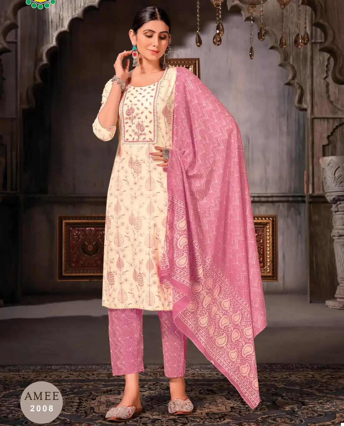 Jt Amee Vol 2 Lawn Cotton Wholesale Readymade Salwar Suit Catalog — Wholesale Salwar Suits, MPA wholesale from Surat — view 1
