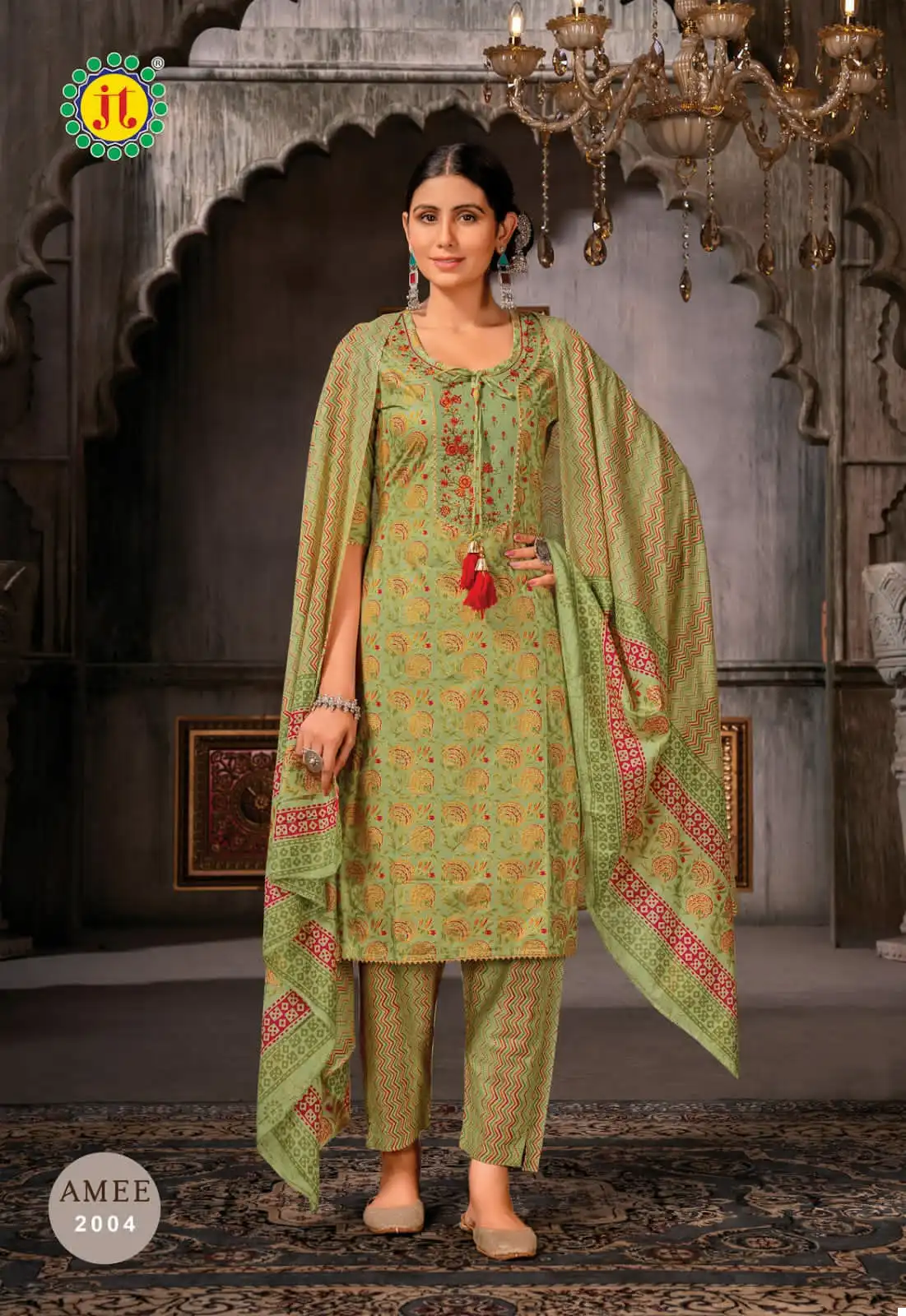 Jt Amee Vol 2 Lawn Cotton Wholesale Readymade Salwar Suit Catalog — Wholesale Salwar Suits, MPA wholesale from Surat - Gallery Image 3