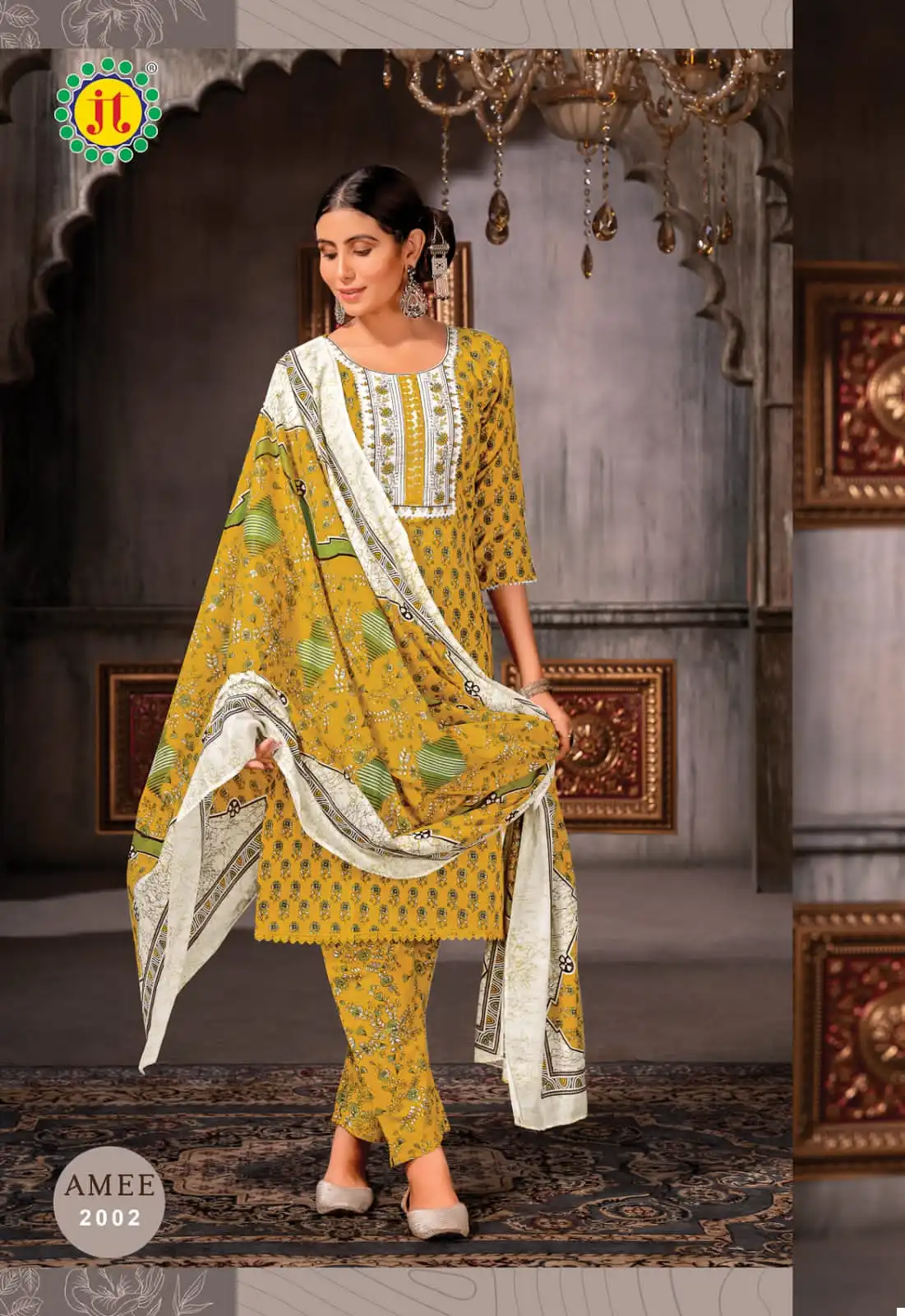 Jt Amee Vol 2 Lawn Cotton Wholesale Readymade Salwar Suit Catalog — Wholesale Salwar Suits, MPA wholesale from Surat - Gallery Image 4