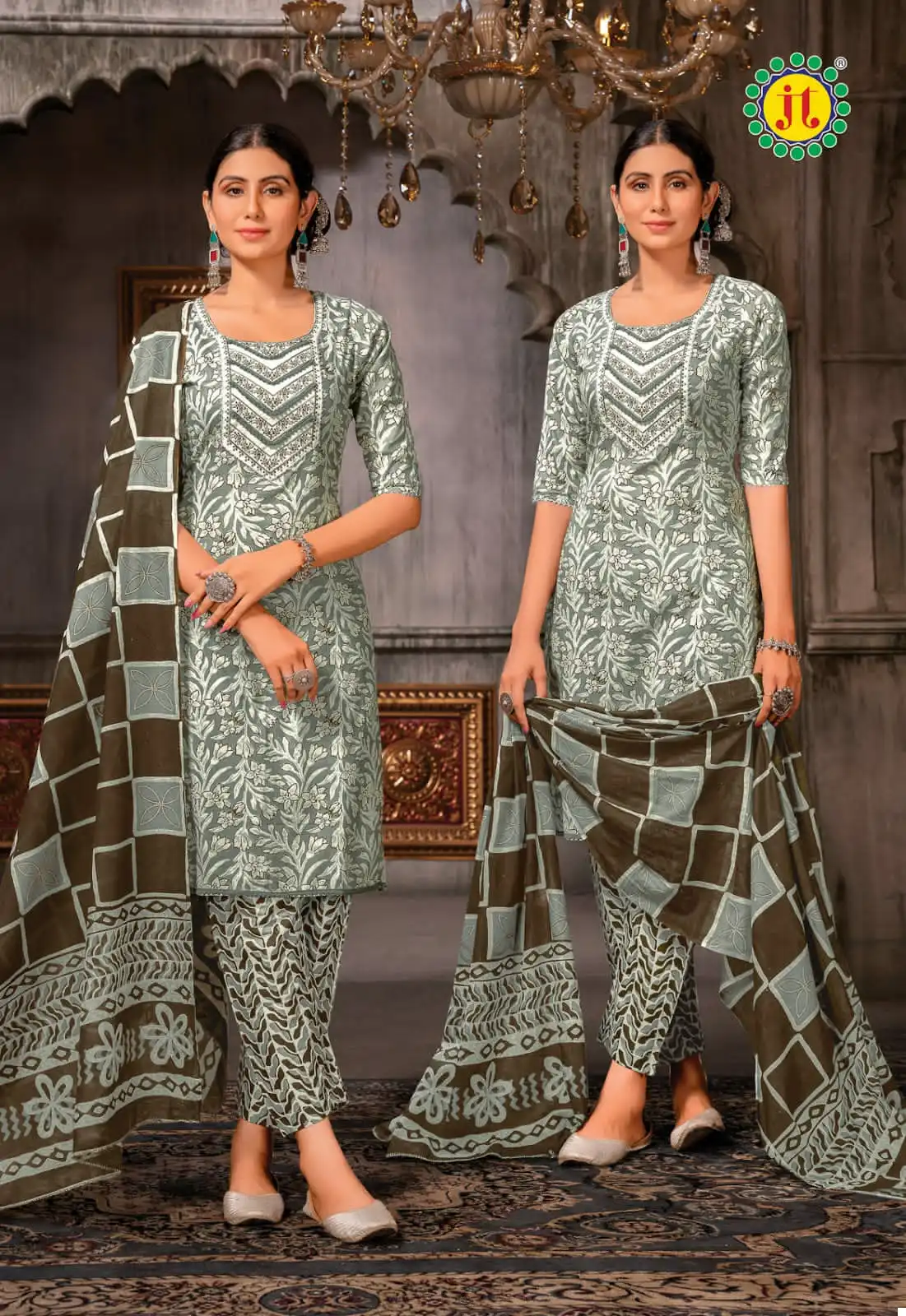 Jt Amee Vol 2 Lawn Cotton Wholesale Readymade Salwar Suit Catalog — Wholesale Salwar Suits, MPA wholesale from Surat - Gallery Image 7