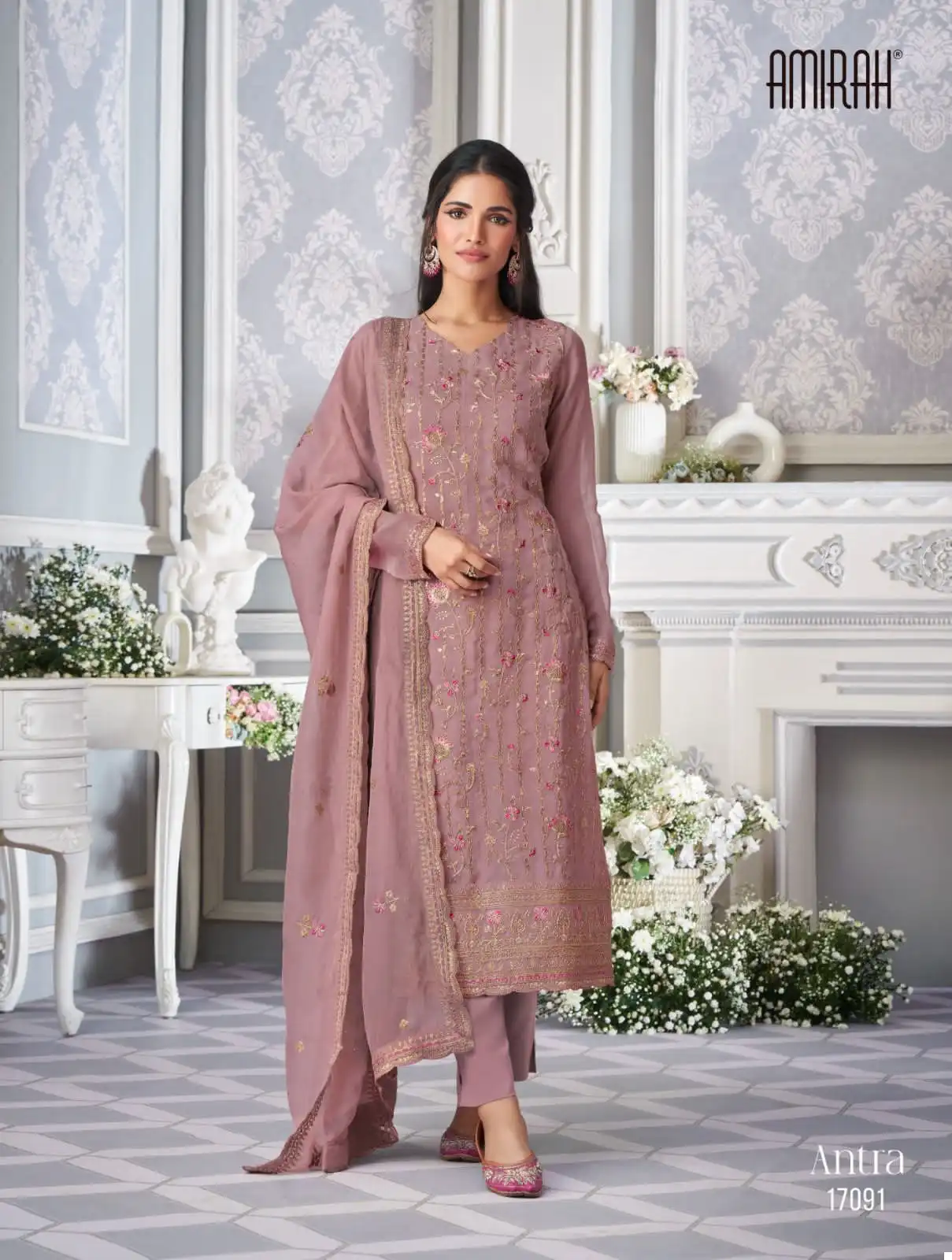 Amirah Antra Organza Wholesale Designer Salwar Suit Catalog — Wholesale Salwar Suits, MPA wholesale from Surat - Gallery Image 2