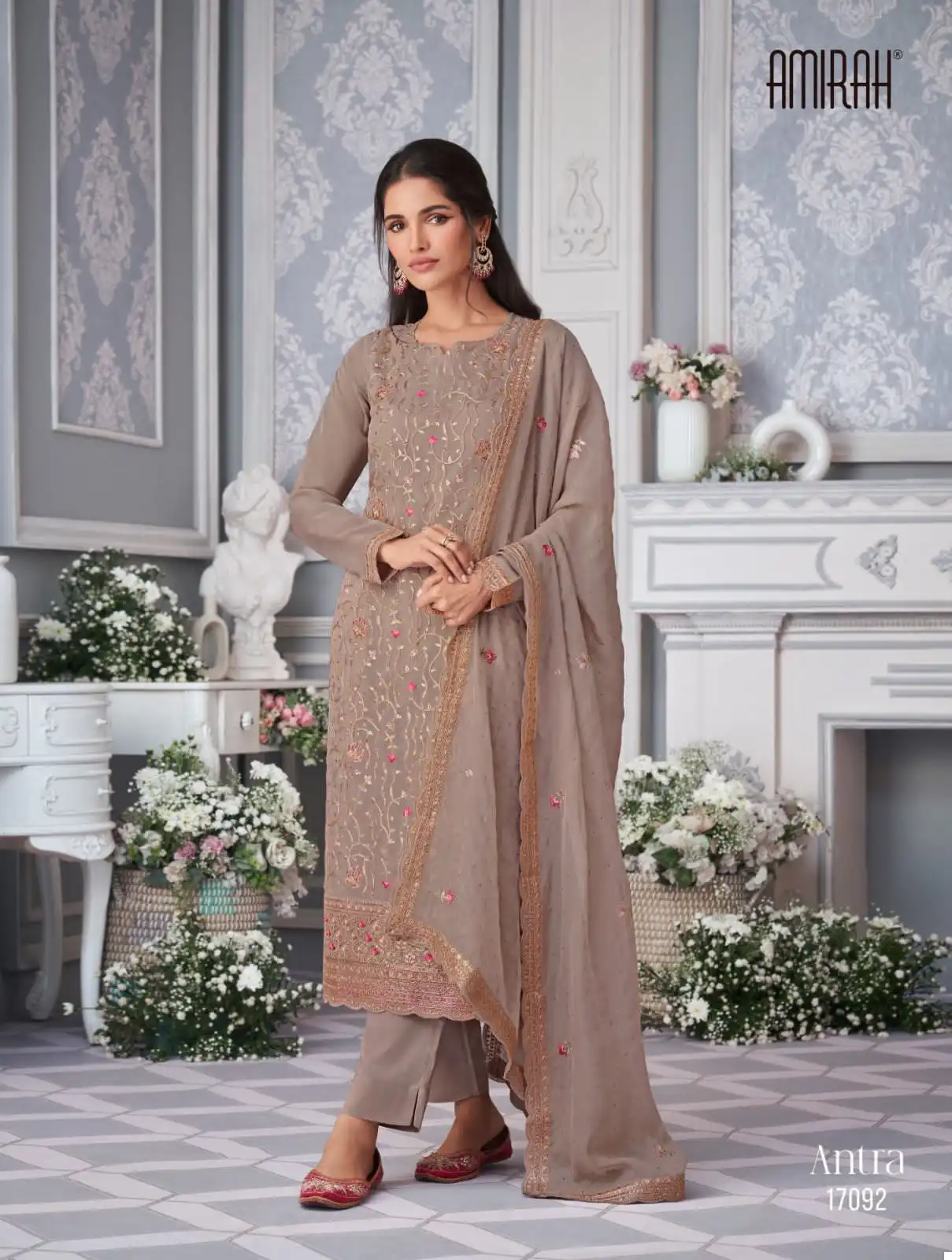 Amirah Antra Organza Wholesale Designer Salwar Suit Catalog — Wholesale Salwar Suits, MPA wholesale from Surat - Gallery Image 3