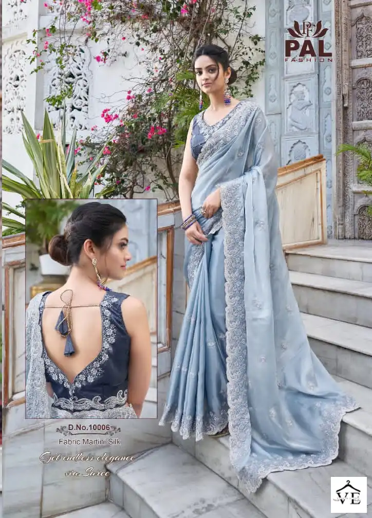 Pal Fashion Anbarashi Satin Silk Wholesale Designer Saree Catalog — Wholesale Sarees, MPA wholesale from Surat - Gallery Image 10