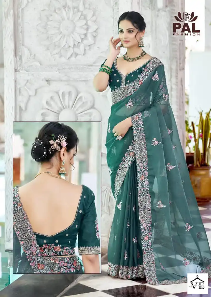 Pal Fashion Anbarashi Satin Silk Wholesale Designer Saree Catalog — Wholesale Sarees, MPA wholesale from Surat - Gallery Image 11