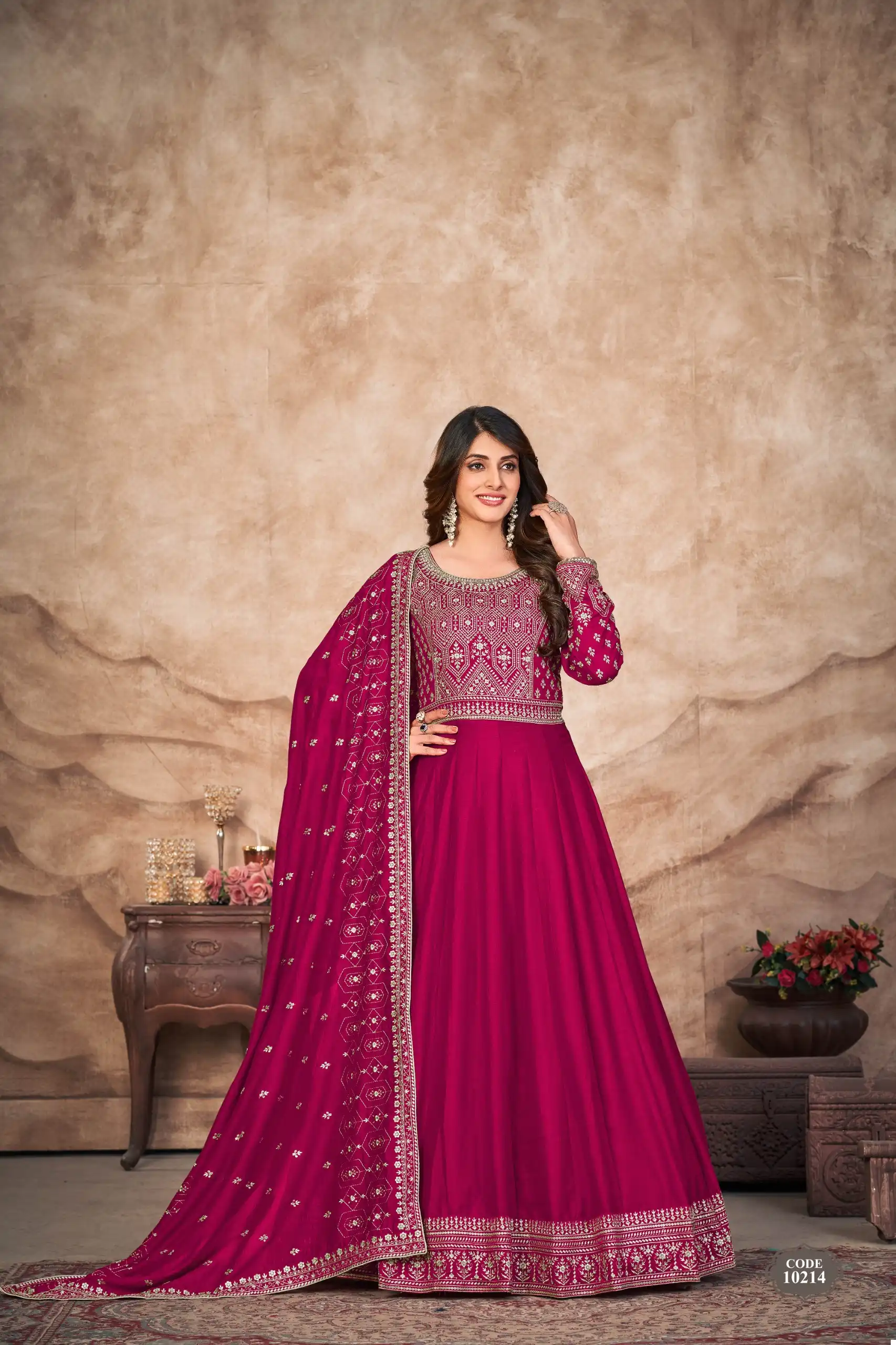 Anjubaa Vol 21 Art Silk Wholesale Designer Suits Catalog — Wholesale Salwar Suits, MPA wholesale from Surat - Gallery Image 4