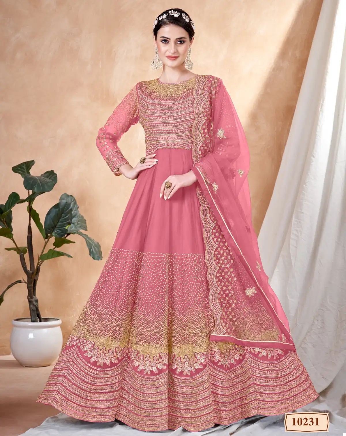 Anjubaa Vol 23 Net Wholesale Anarkali Designer Suit Catalog