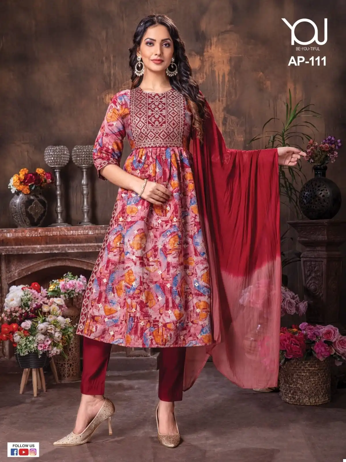 Wanna Pick & Choose Collection Fancy Wholesale Designer Nayra Cut Readymade Salwar Suit Catalog — Wholesale Salwar Suits, MPA wholesale from Surat - Gallery Image 2