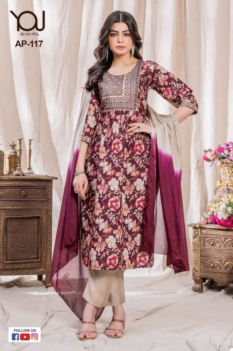 Wanna Pick & Choose Collection Fancy Wholesale Designer Nayra Cut Readymade Salwar Suit Catalog — Wholesale Salwar Suits, MPA wholesale from Surat - Gallery Image 7