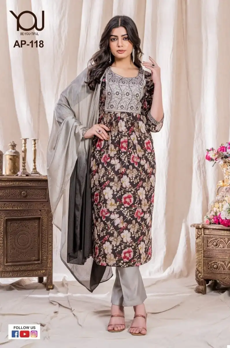 Wanna Pick & Choose Collection Fancy Wholesale Designer Nayra Cut Readymade Salwar Suit Catalog — Wholesale Salwar Suits, MPA wholesale from Surat - Gallery Image 8