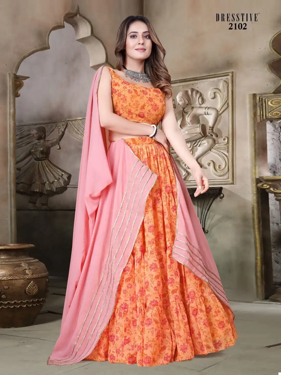 Dresstive Vol 7 Organza Wholesale Fancy Lehenga Catalog — Wholesale Lehenga, MPA wholesale from Surat - Gallery Image 2