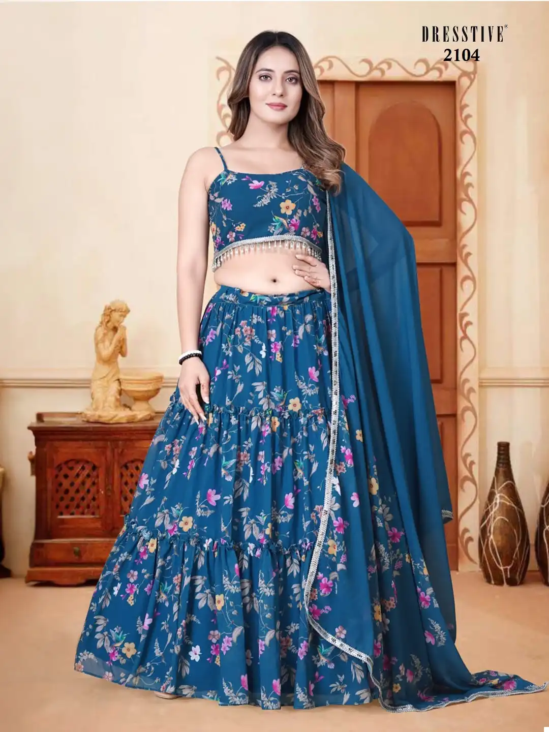 Dresstive Vol 7 Organza Wholesale Fancy Lehenga Catalog — Wholesale Lehenga, MPA wholesale from Surat - Gallery Image 3