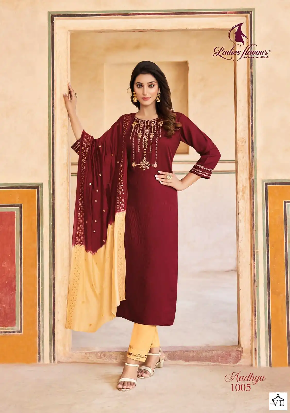 Ladies Flavour Aadhya Hevay Chinon Wholesale Readymade Salwar Suit Catalog — Wholesale Salwar Suits, MPA wholesale from Surat - Gallery Image 5