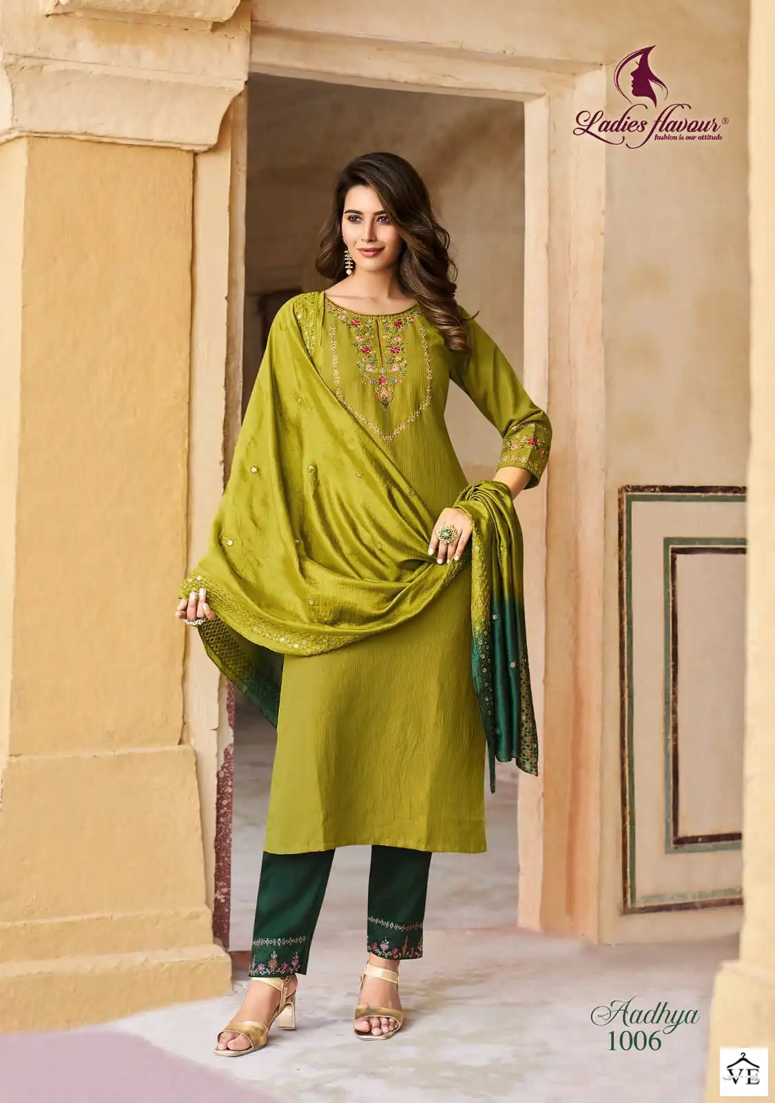 Ladies Flavour Aadhya Hevay Chinon Wholesale Readymade Salwar Suit Catalog — Wholesale Salwar Suits, MPA wholesale from Surat - Gallery Image 6