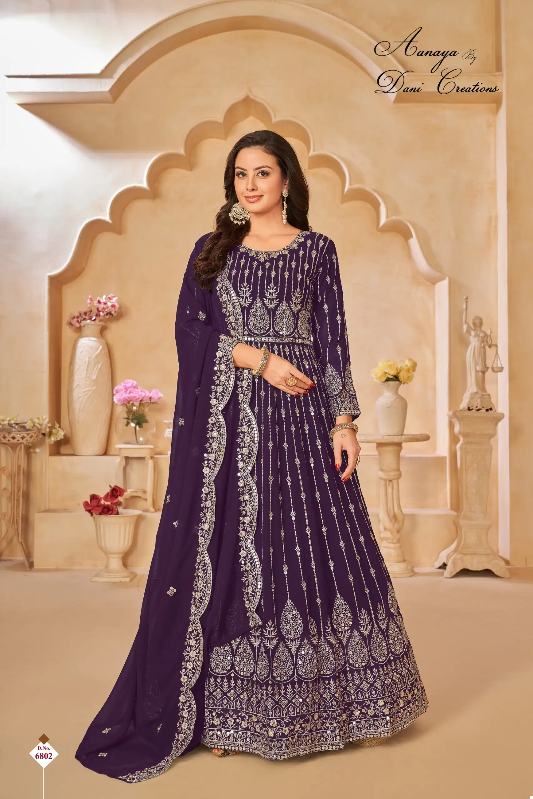 Aanaya Vol 168 Faux Georgette Wholesale Anarkali Designer Suits Catalog — Wholesale Salwar Suits, MPA wholesale from Surat - Gallery Image 3