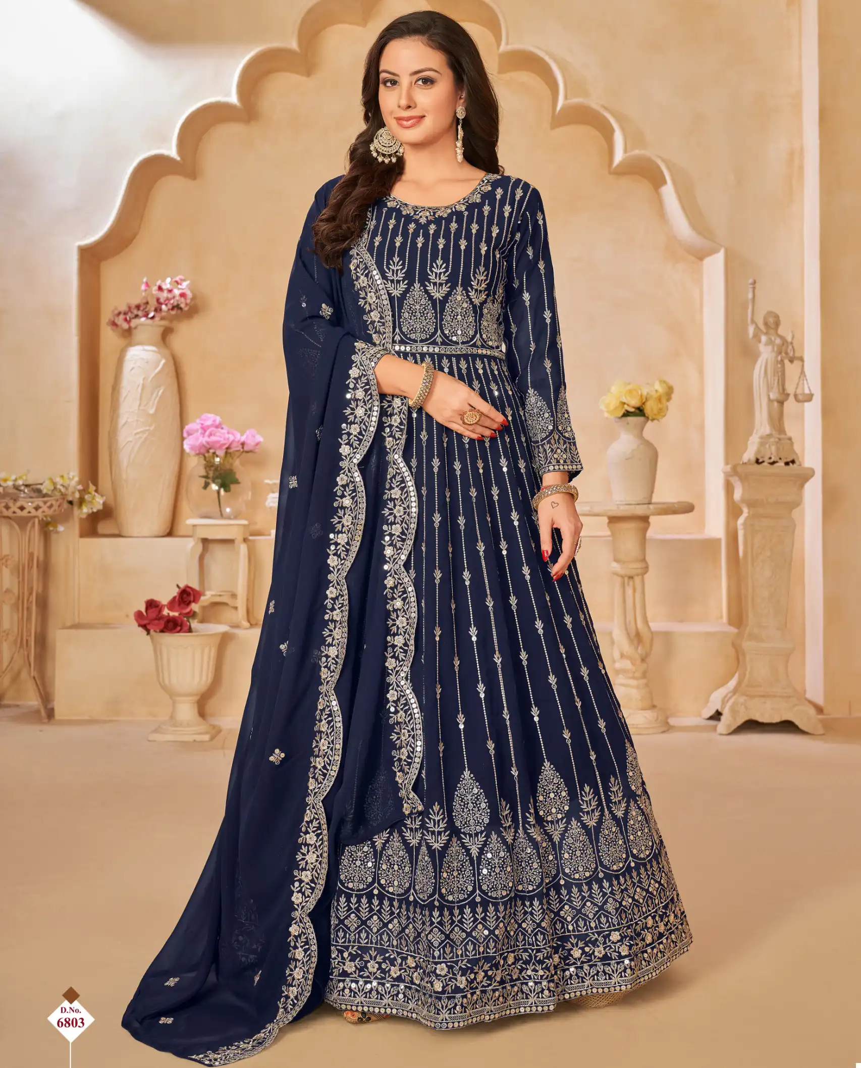 Aanaya Vol 168 Faux Georgette Wholesale Anarkali Designer Suits Catalog — Wholesale Salwar Suits, MPA wholesale from Surat — view 1