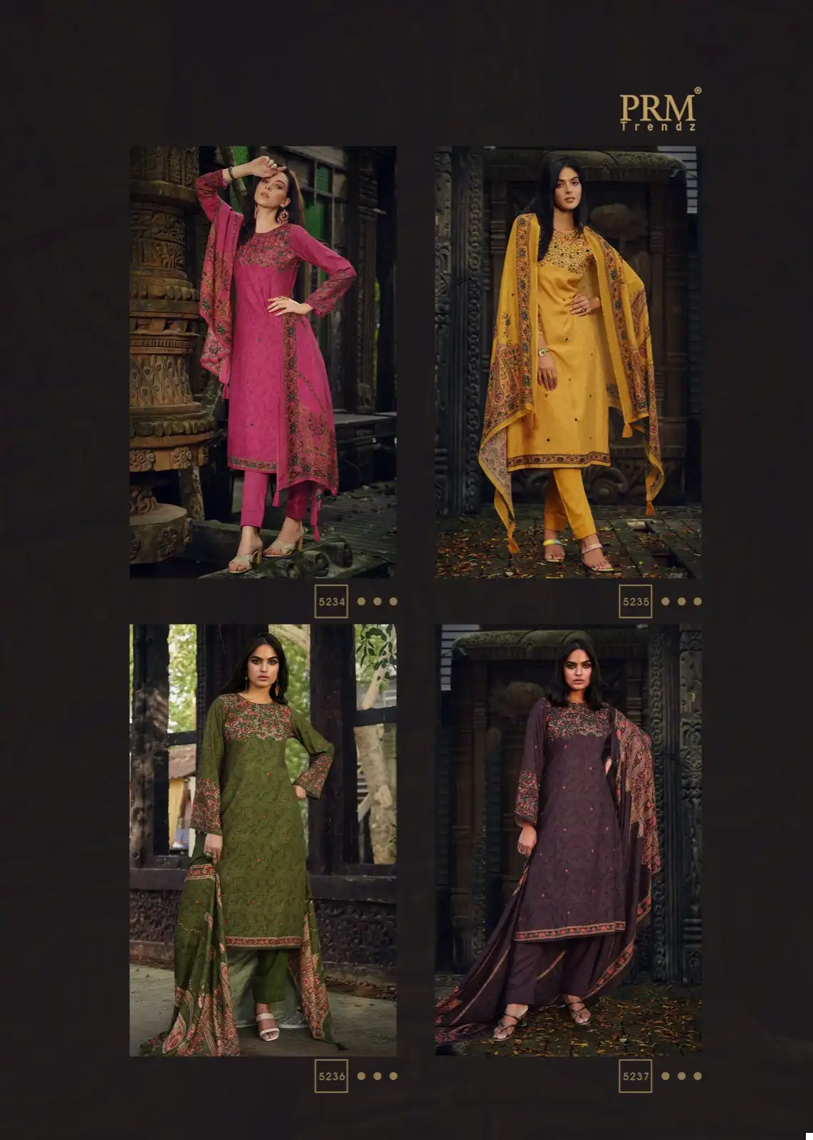 Prm Trendz Aatish Pure Viscose Pashmina Wholesale Designer Winter Wear Salwar Suit Catalog — Wholesale Salwar Suits, MPA wholesale from Surat — view 10
