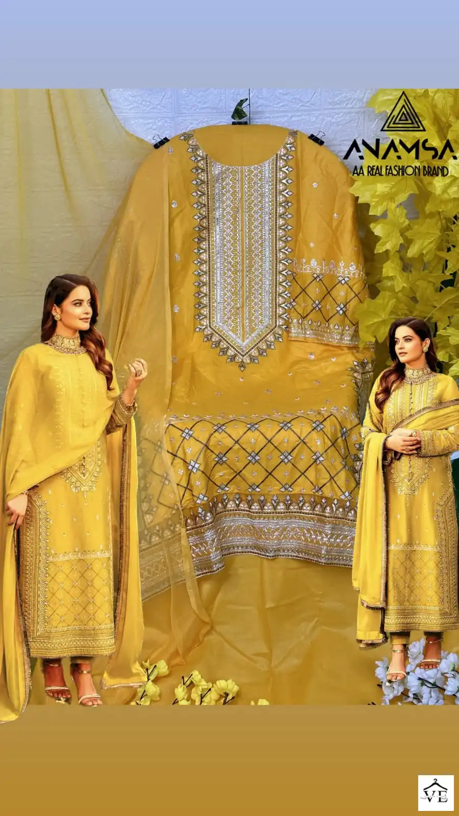 Anamsa 242 Pure Jam Cotton Wholesale Pakistani Suit — Wholesale Salwar Suits, MPA wholesale from Surat - Gallery Image 2