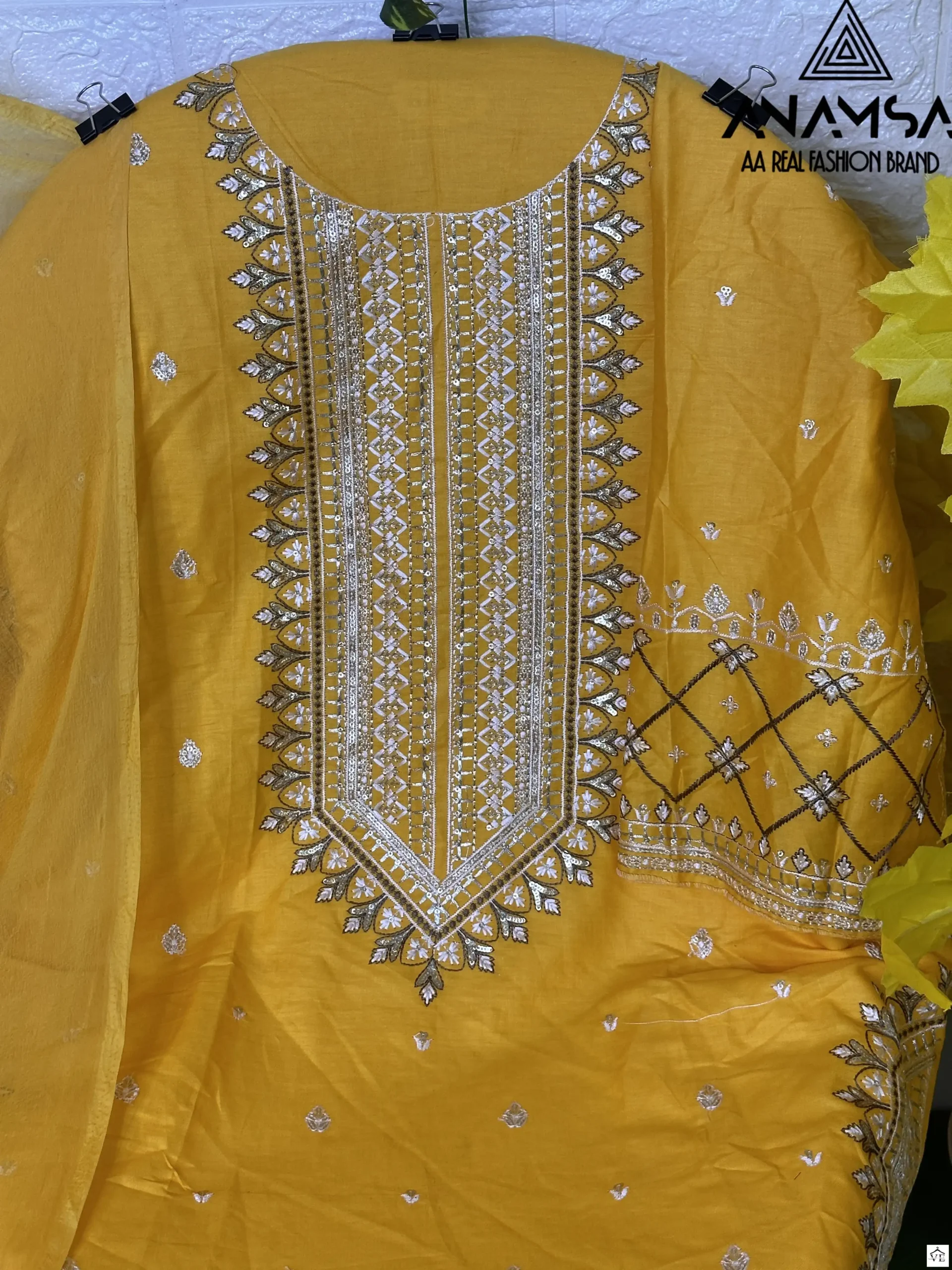 Anamsa 242 Pure Jam Cotton Wholesale Pakistani Suit — Wholesale Salwar Suits, MPA wholesale from Surat - Gallery Image 3
