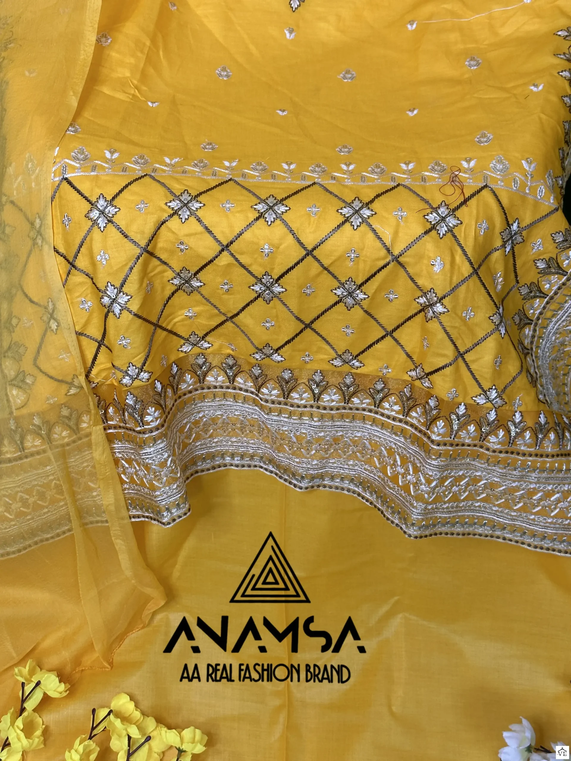 Anamsa 242 Pure Jam Cotton Wholesale Pakistani Suit — Wholesale Salwar Suits, MPA wholesale from Surat — view 4