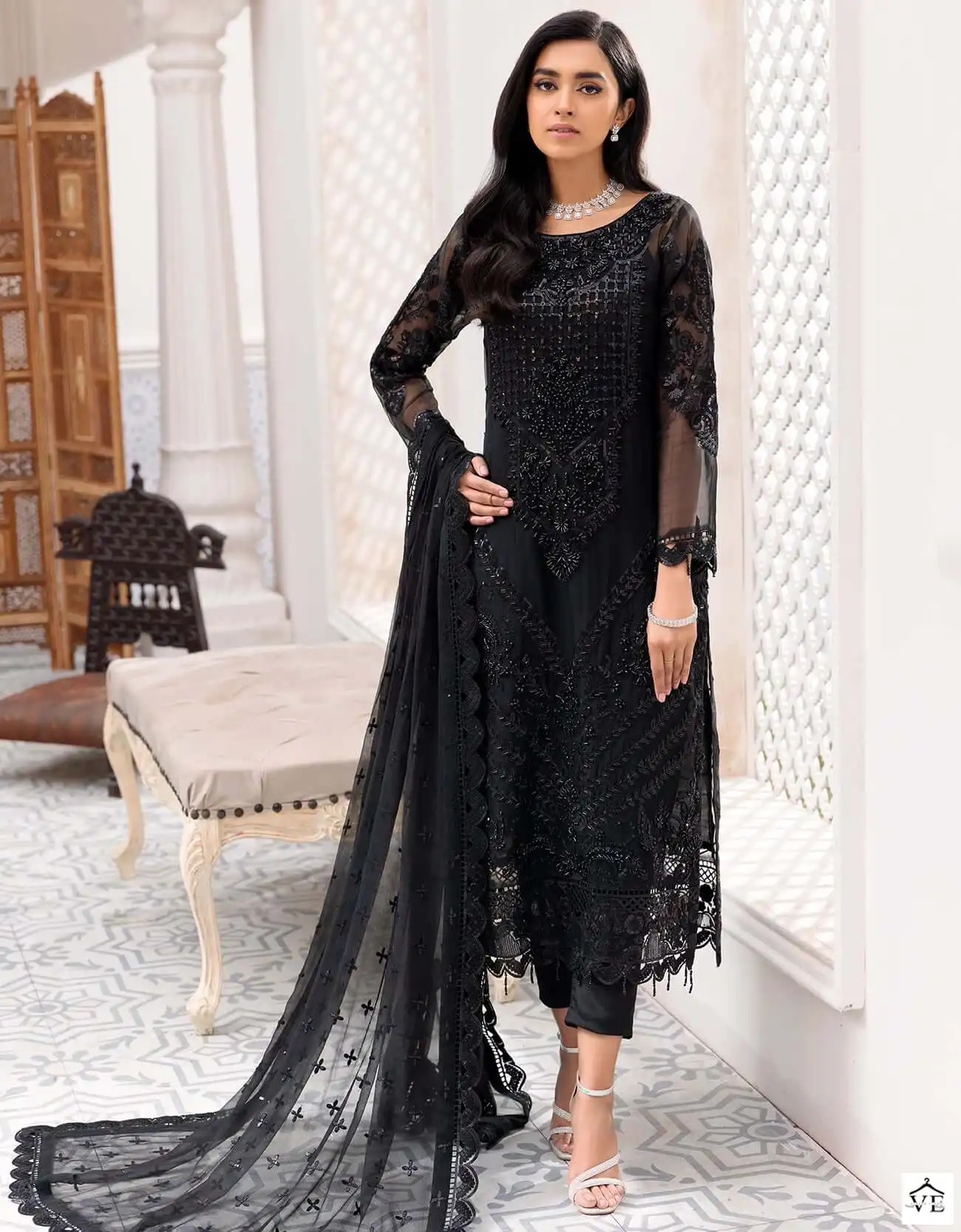 Al Amra Anaya Zf 100 Georgette Wholesale Designer Pakistani Salwar Suit — Wholesale Salwar Suits, MPA wholesale from Surat — view 1