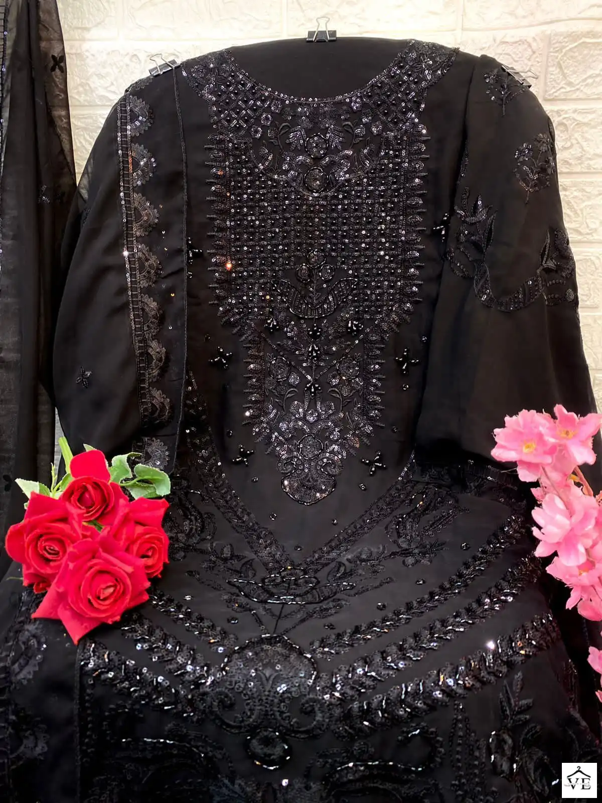 Al Amra Anaya Zf 100 Georgette Wholesale Designer Pakistani Salwar Suit — Wholesale Salwar Suits, MPA wholesale from Surat - Gallery Image 3
