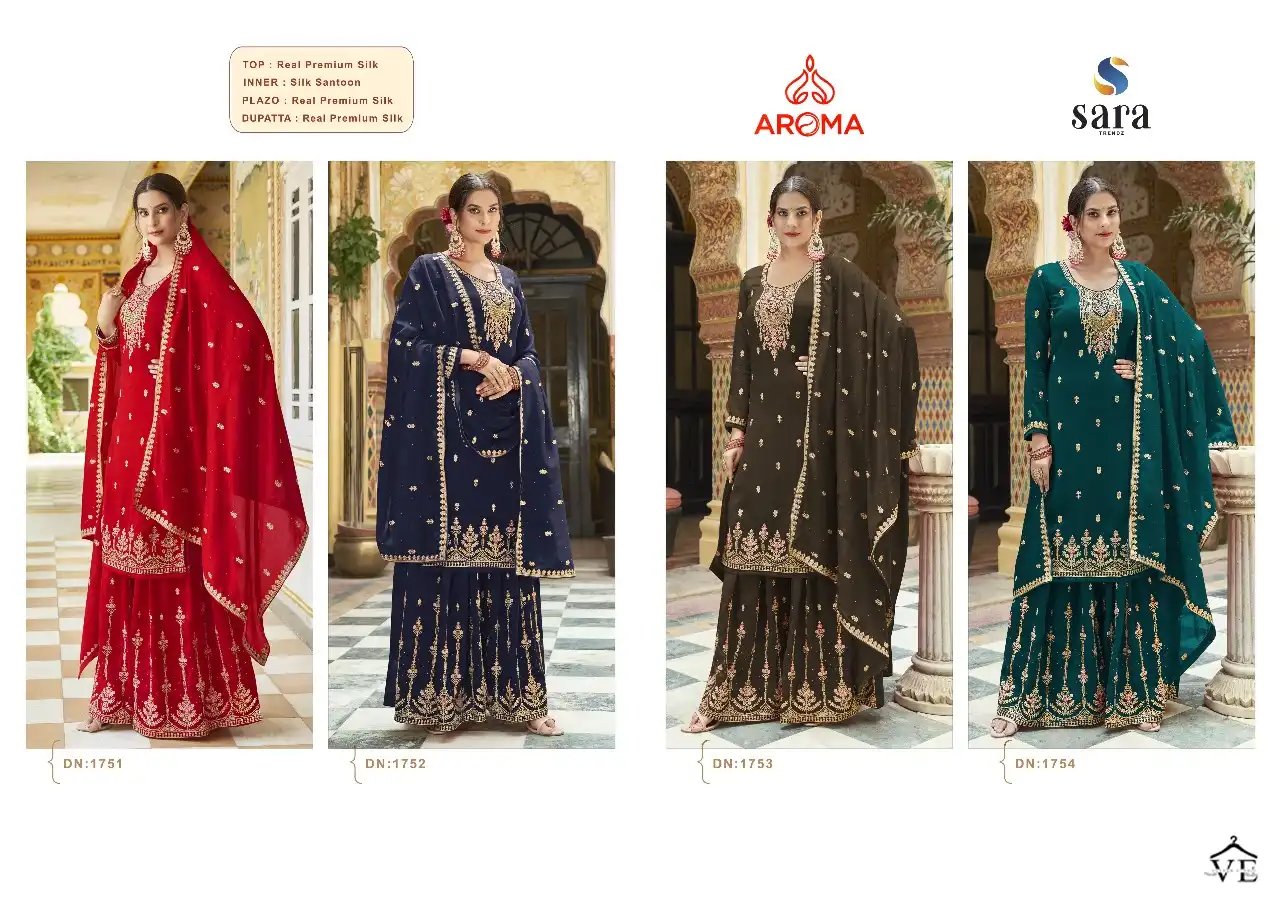 Aroma Antra Real Premium Silk Wholesale Designer Readymade Salwar Suit Catalog — Wholesale Salwar Suits, MPA wholesale from Surat — view 4