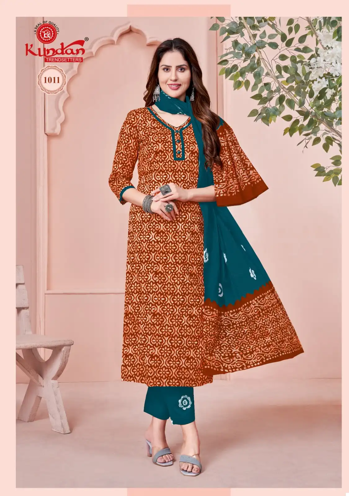 Kundan Tex Batik Special Vol 1 Cotton Wholesale Salwar Suit Catalog — Wholesale Salwar Suits, MPA wholesale from Surat - Gallery Image 8
