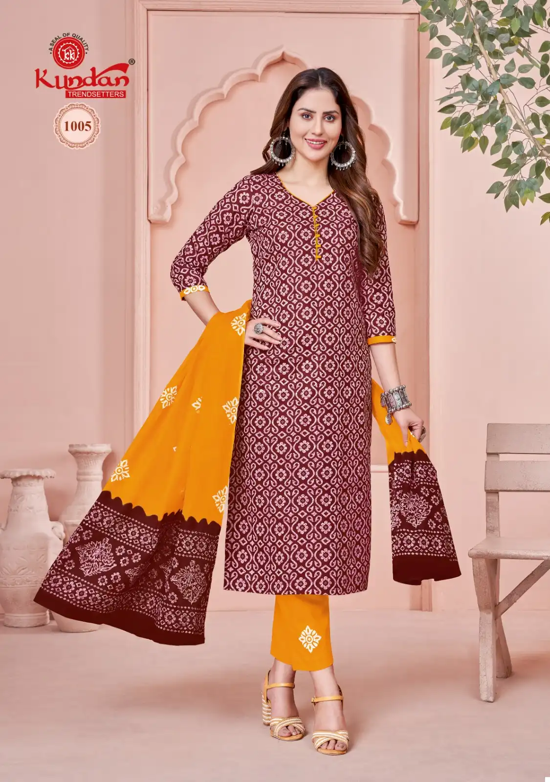 Kundan Tex Batik Special Vol 1 Cotton Wholesale Salwar Suit Catalog — Wholesale Salwar Suits, MPA wholesale from Surat - Gallery Image 9