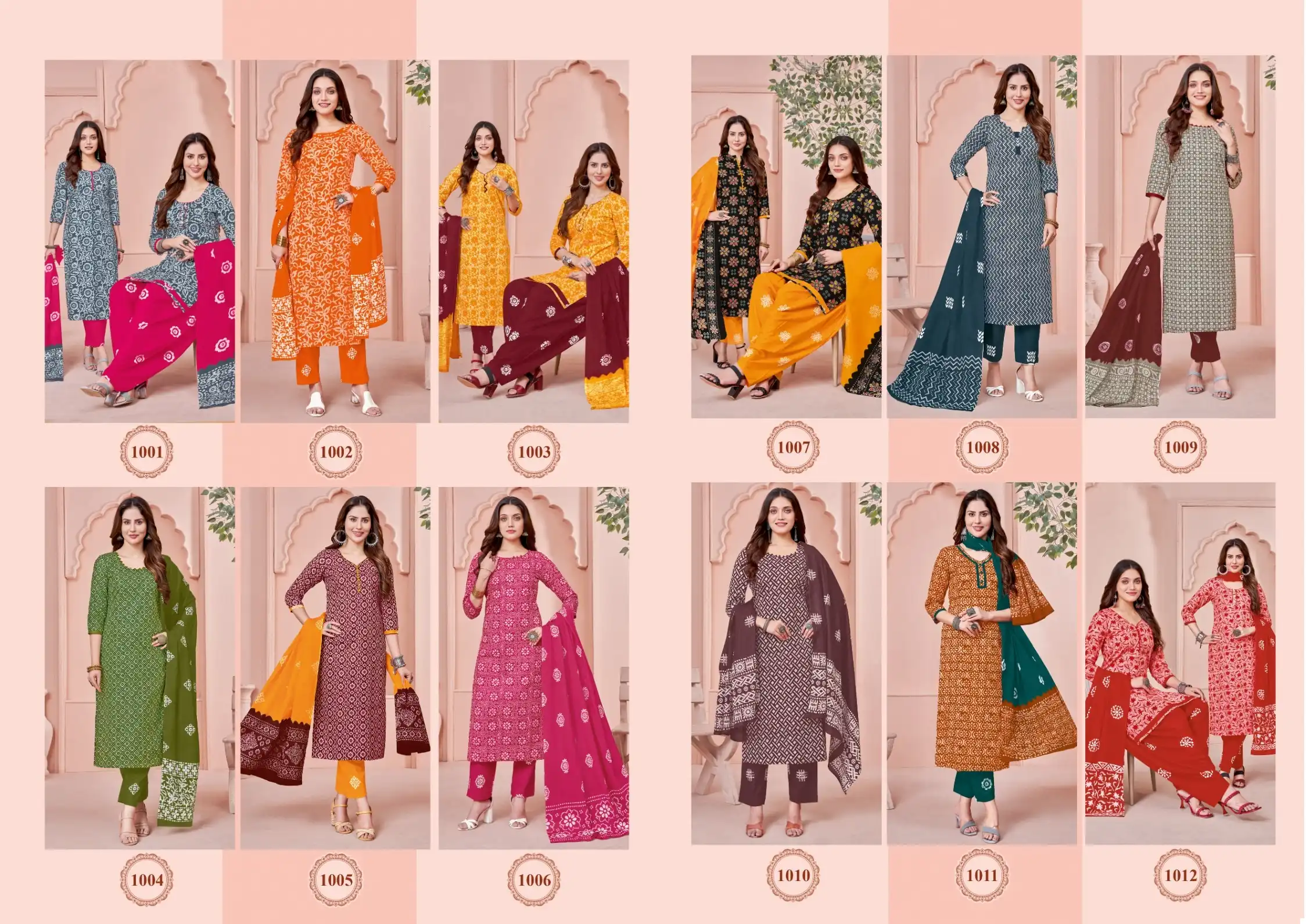 Kundan Tex Batik Special Vol 1 Cotton Wholesale Salwar Suit Catalog — Wholesale Salwar Suits, MPA wholesale from Surat — view 11