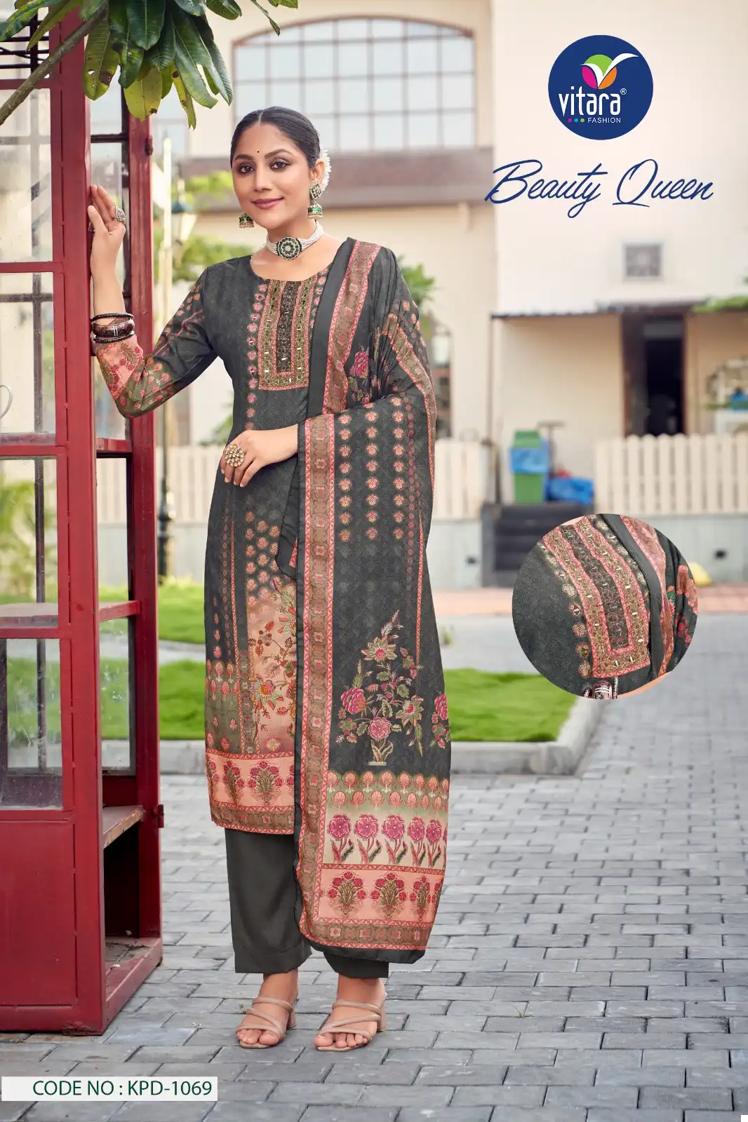 Vitara Fashion Beauty Queen Muslin Prints Wholesale Readymade Salwar Suit Catalog — Wholesale Salwar Suits, MPA wholesale from Surat - Gallery Image 2