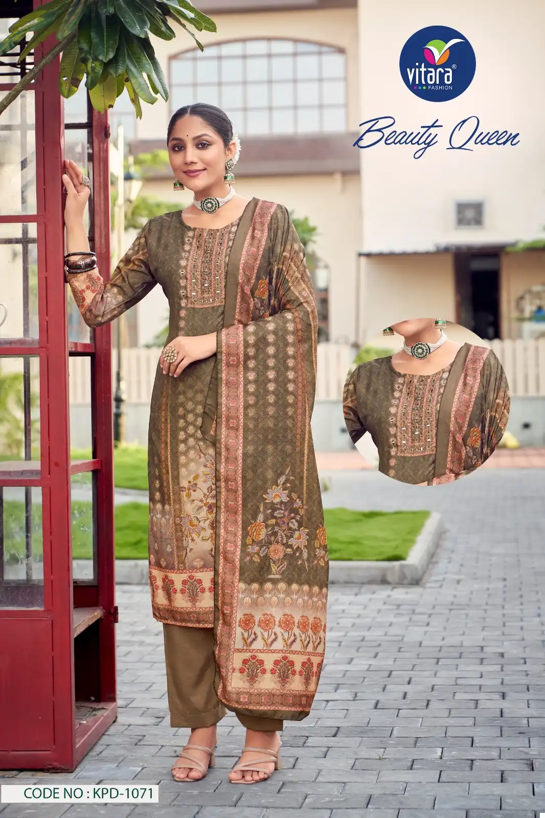Vitara Fashion Beauty Queen Muslin Prints Wholesale Readymade Salwar Suit Catalog — Wholesale Salwar Suits, MPA wholesale from Surat - Gallery Image 3