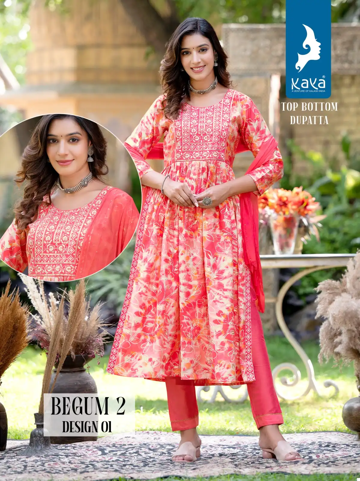 Kaya Begum 2 Chanderi Modal Print Wholesale Readymade Salwar Suit Catalog — Wholesale Salwar Suits, MPA wholesale from Surat - Gallery Image 2