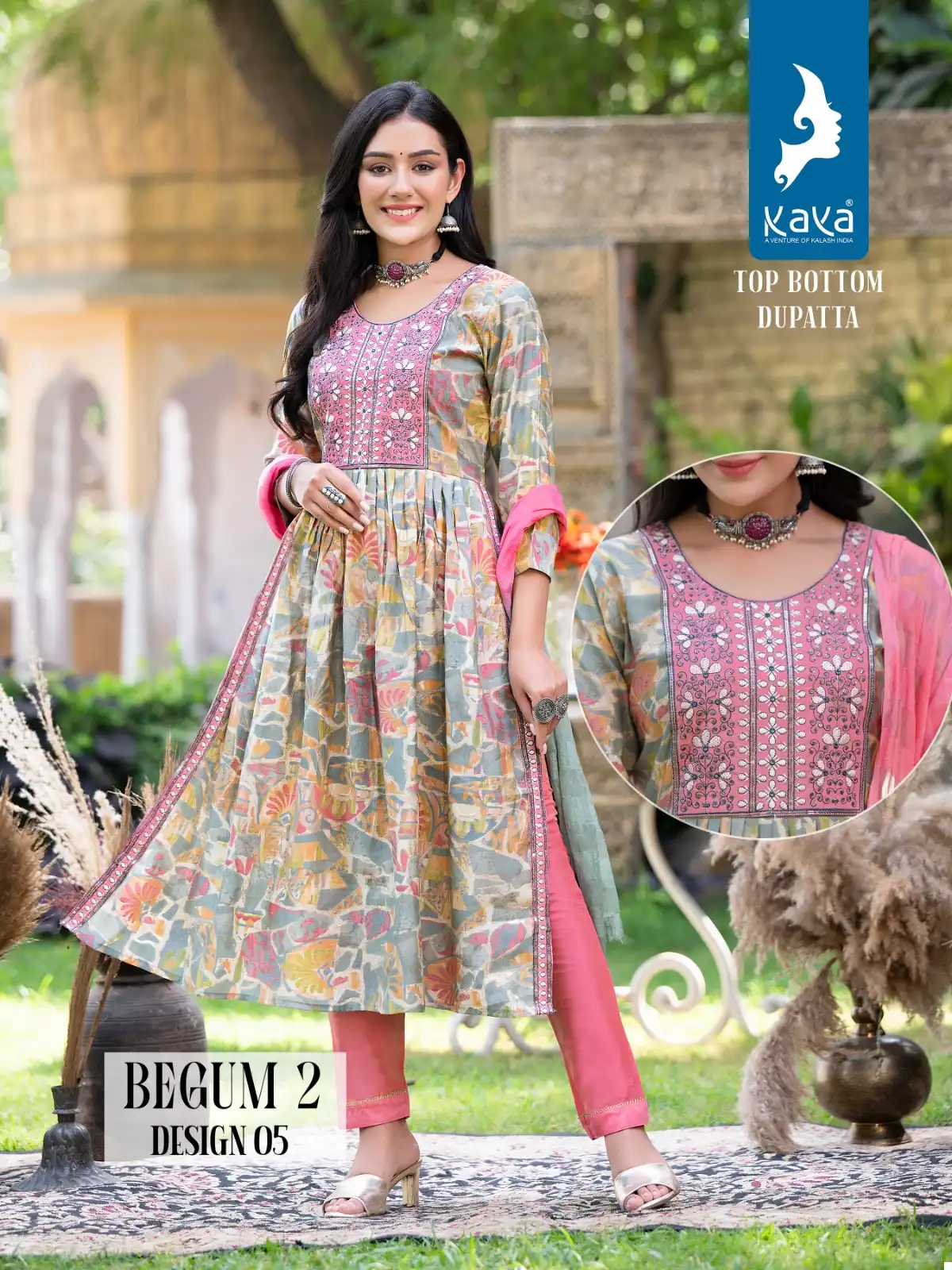 Kaya Begum 2 Chanderi Modal Print Wholesale Readymade Salwar Suit Catalog — Wholesale Salwar Suits, MPA wholesale from Surat - Gallery Image 4