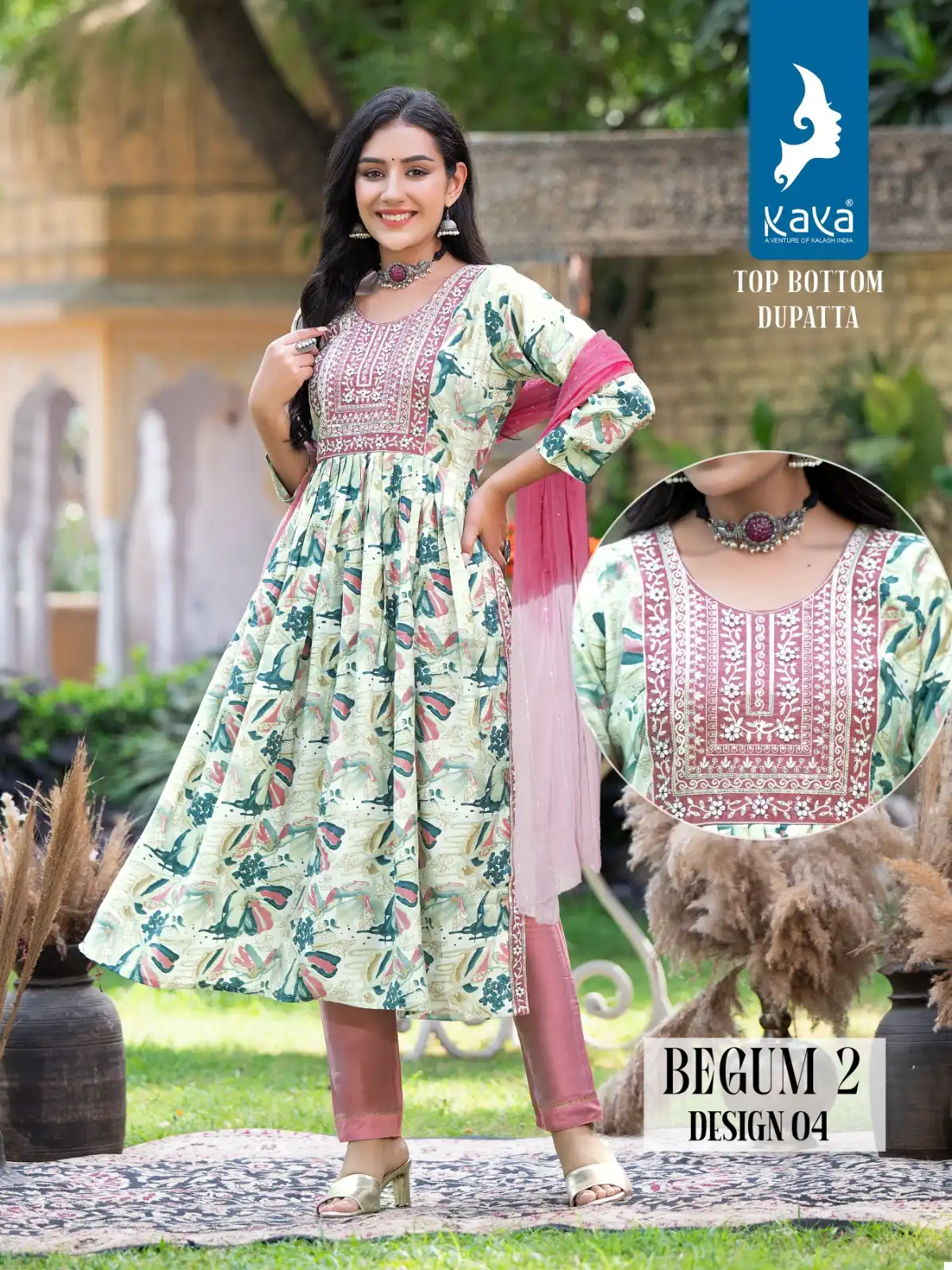 Kaya Begum 2 Chanderi Modal Print Wholesale Readymade Salwar Suit Catalog — Wholesale Salwar Suits, MPA wholesale from Surat - Gallery Image 5