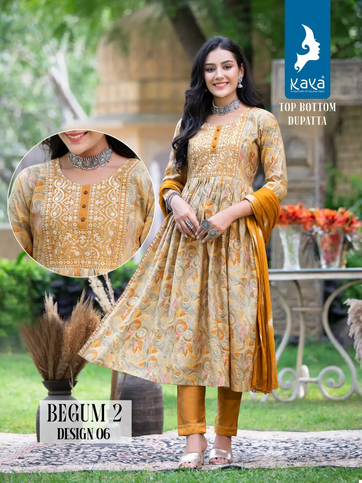 Kaya Begum 2 Chanderi Modal Print Wholesale Readymade Salwar Suit Catalog — Wholesale Salwar Suits, MPA wholesale from Surat - Gallery Image 6