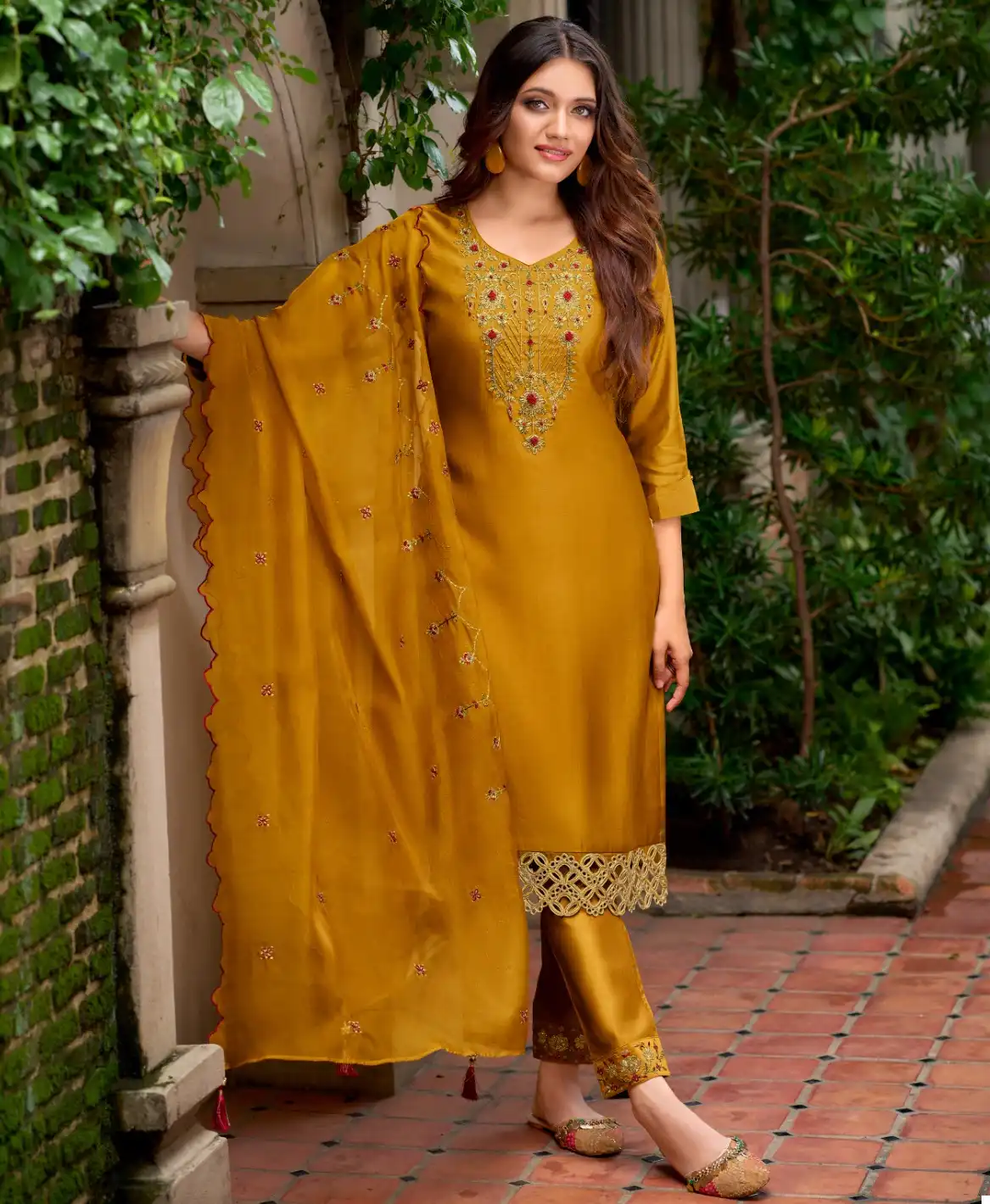 Lily & Lali Bella Milan Silk Wholesale Readymade Suits Catalog - 6 Pcs Set — Wholesale Salwar Suits, Lily & Lali wholesale from Surat — view 1