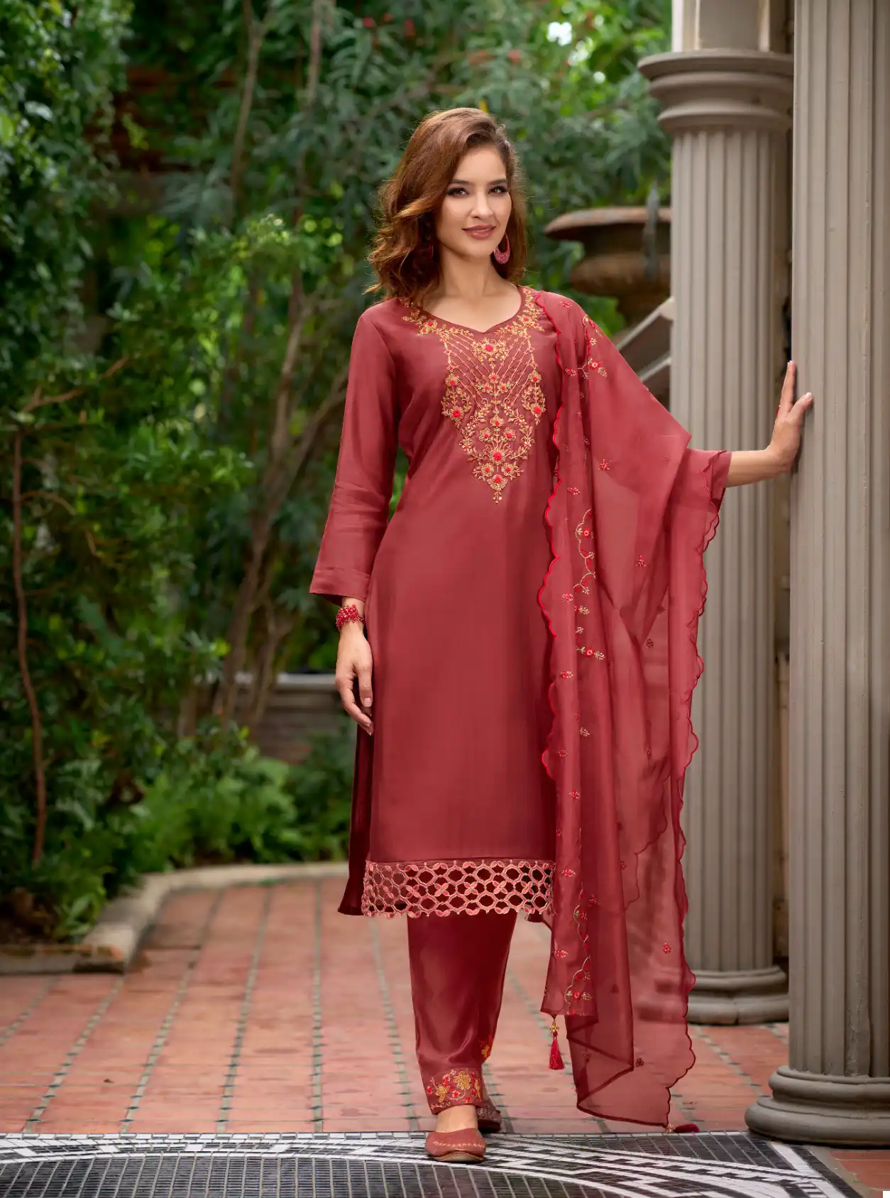 Lily & Lali Bella Milan Silk Wholesale Readymade Suits Catalog - 6 Pcs Set — Wholesale Salwar Suits, Lily & Lali wholesale from Surat - Gallery Image 4