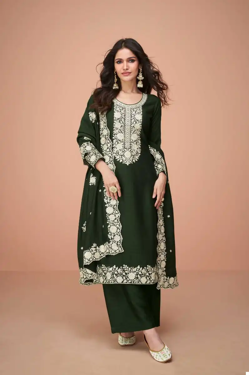 Aashirwad Benchmark Premium Silk Wholesale Designer Suits Catalog - 5 Pcs Set — Wholesale Salwar Suits, Aashirwad Creation wholesale from Surat - Gallery Image 3