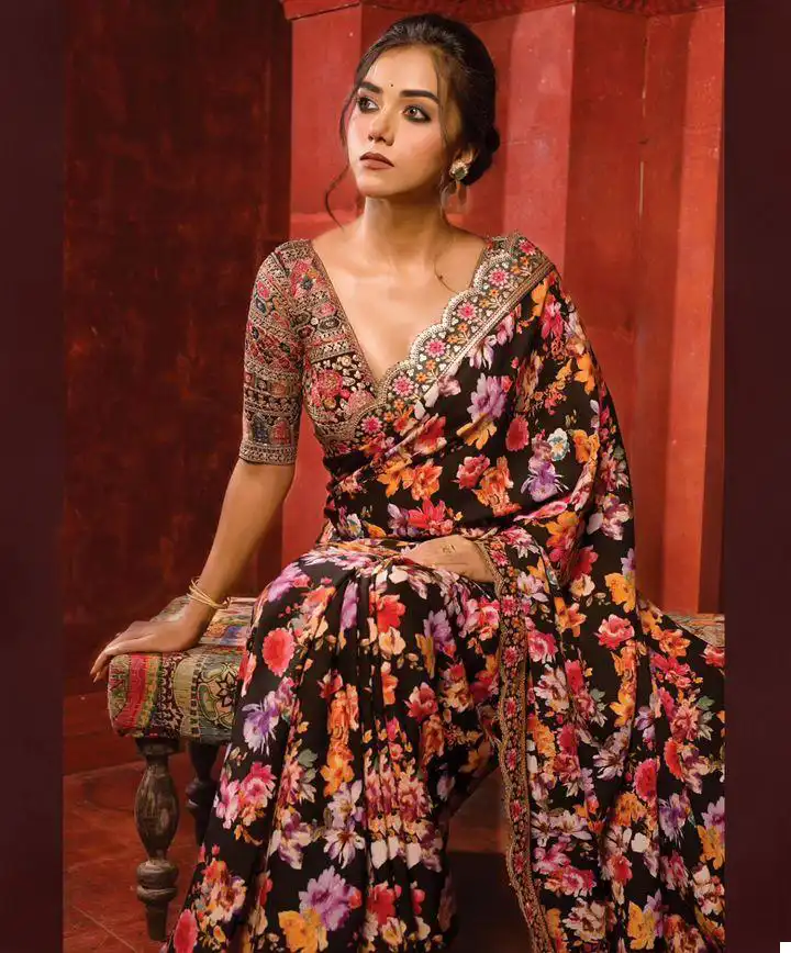 VE BT-1203 Soft Georgette Wholesale Fancy Saree — Wholesale Sarees, MPA wholesale from Surat — view 1