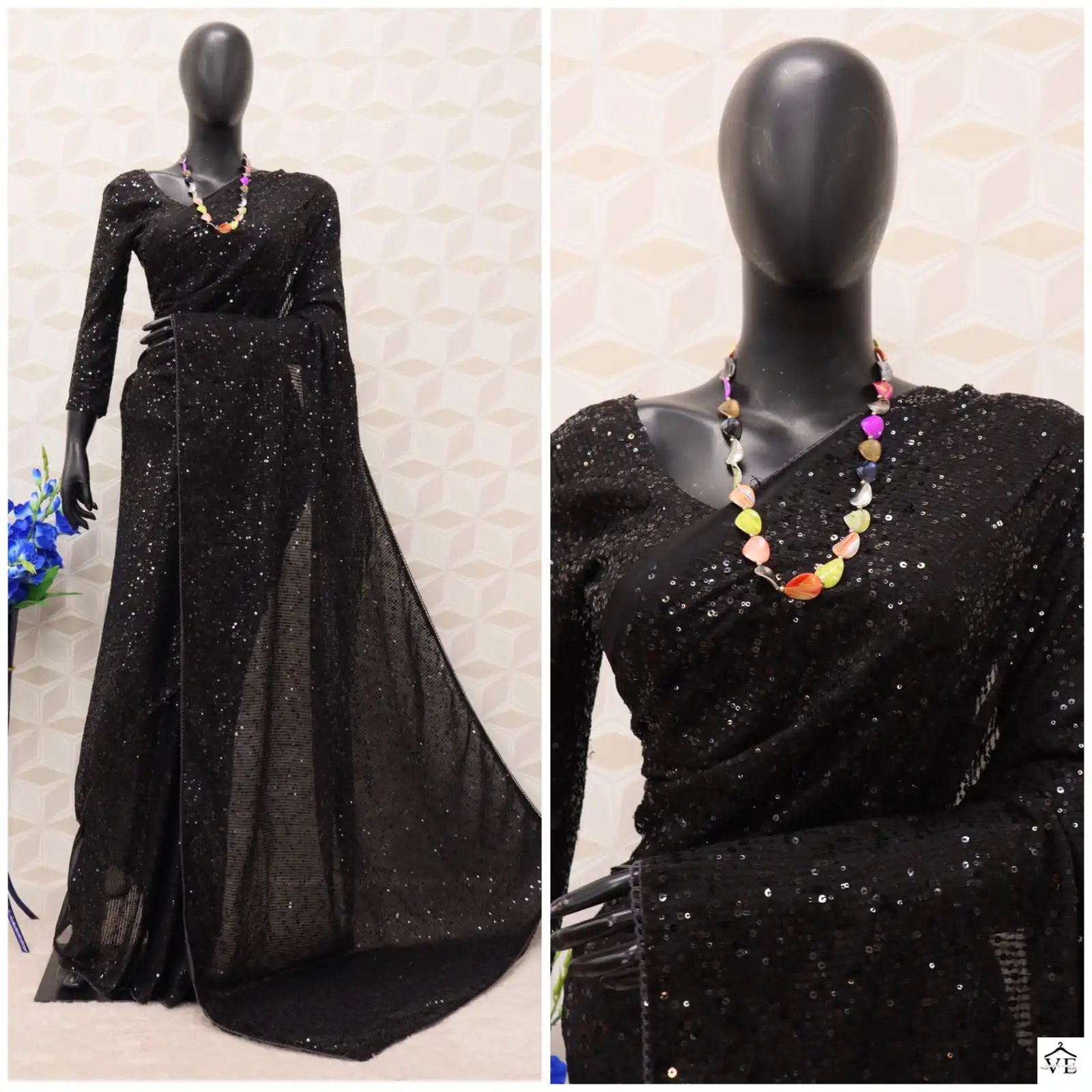 Vardan Ethnic Bt 291 Georgette Wholesale Designer Sarees — Wholesale Sarees, MPA wholesale from Surat - Gallery Image 3