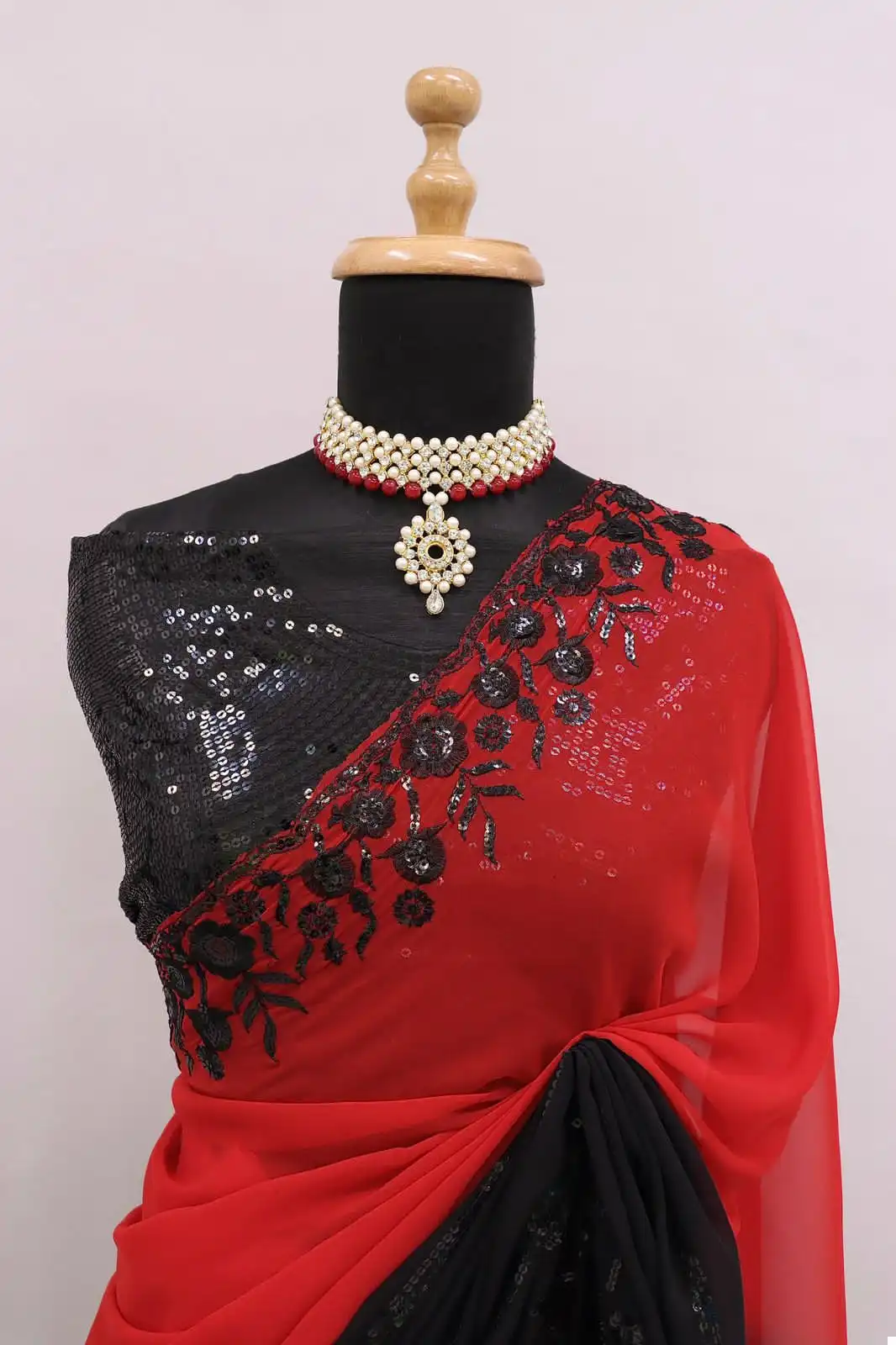 VE BT-378 Georgette Wholesale Fancy Saree — Wholesale Sarees, MPA wholesale from Surat - Gallery Image 2