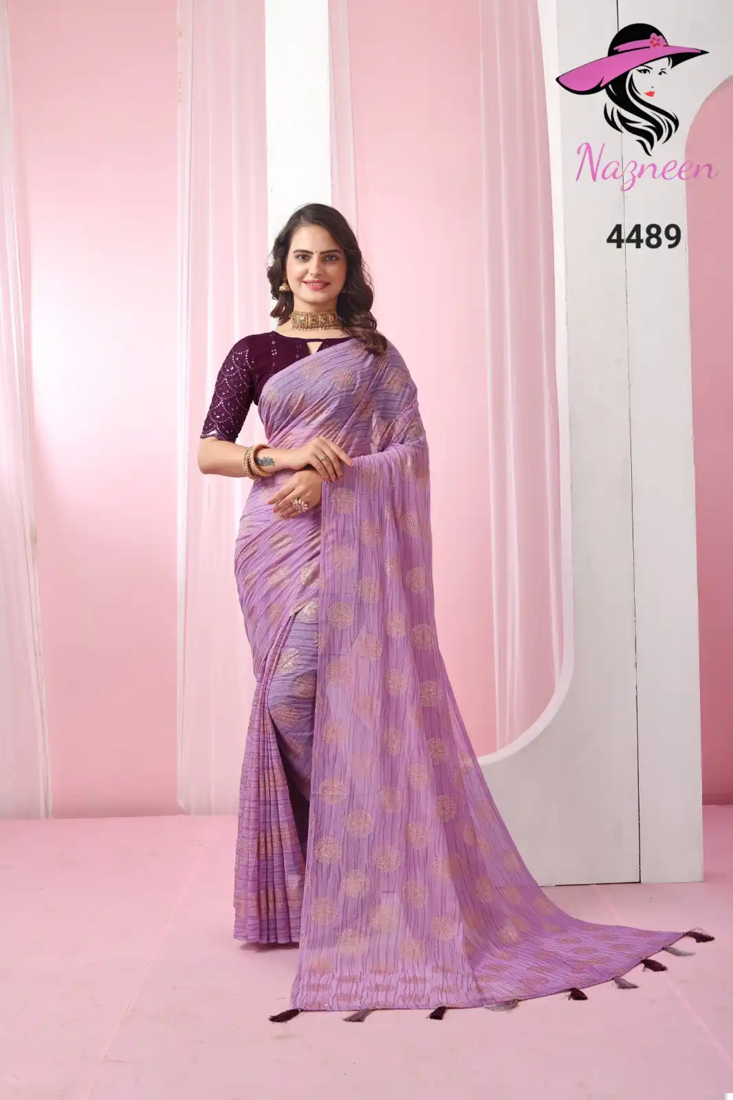 VE Bunai Georgette Wholesale Saree Catalog — Wholesale Sarees, MPA wholesale from Surat - Gallery Image 3